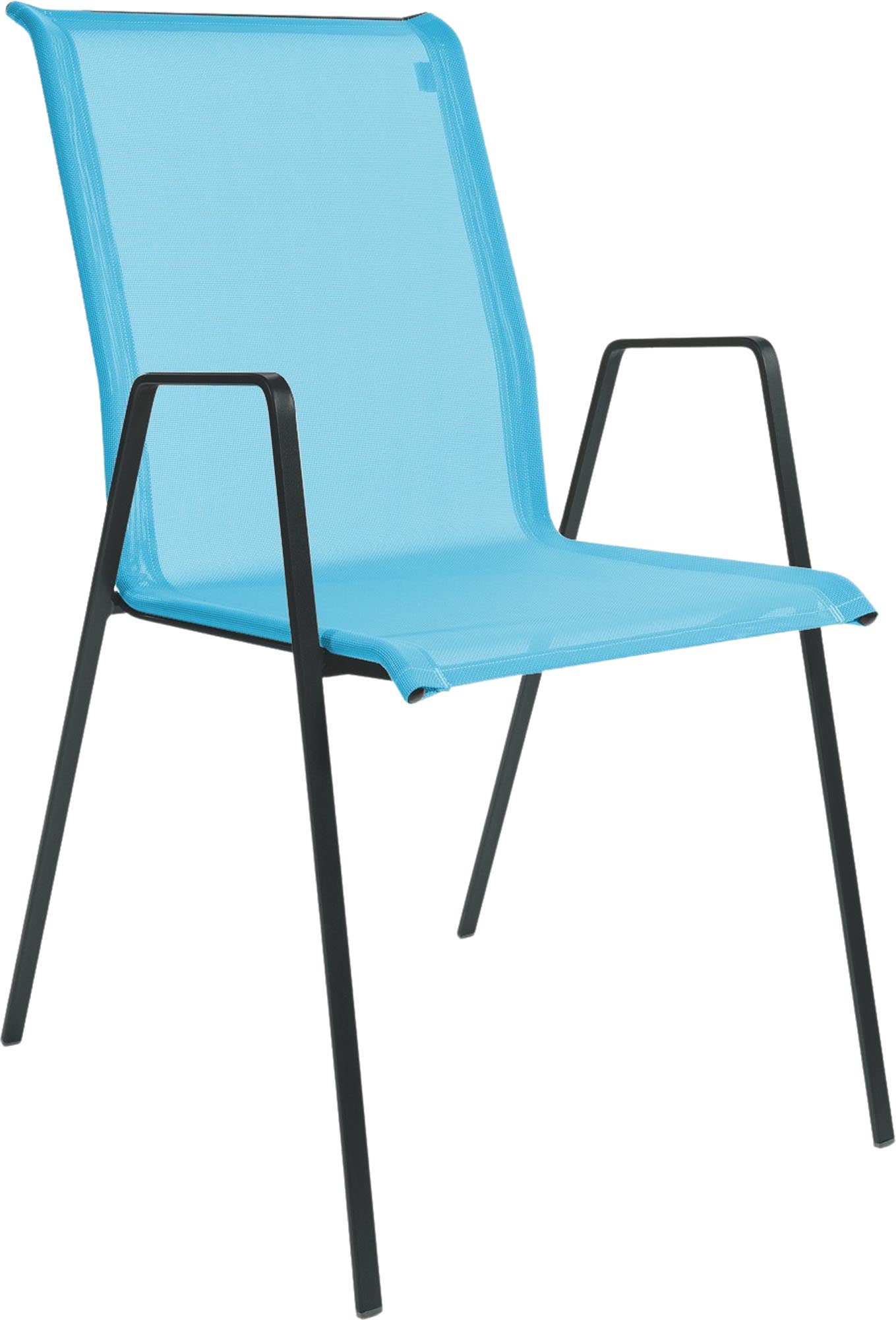 Matten-Sessel Luzern von Schaffner: Stilvoller Gartenstuhl mit langlebigem Batyline-Bezug und robustem Gestell für höchsten Komfort im Freien.