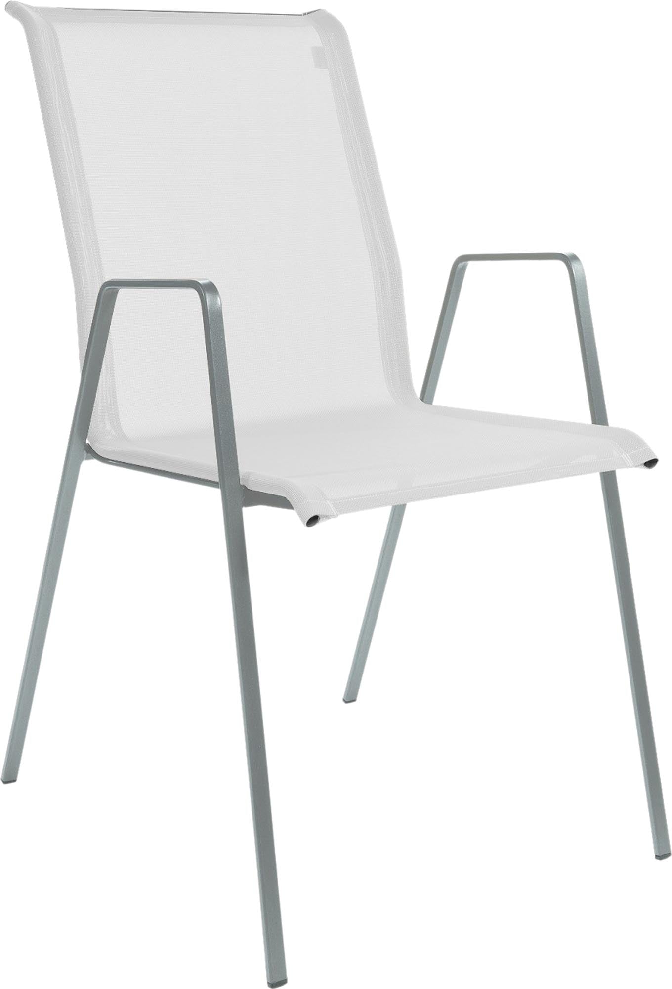 Eleganter Luzern Textil-Gartenstuhl mit Armlehne von Schaffner, wetterfest, langlebig und bequem – perfekt für stilvolle Outdoor-Momente im Garten, auf Terrasse oder Balkon.