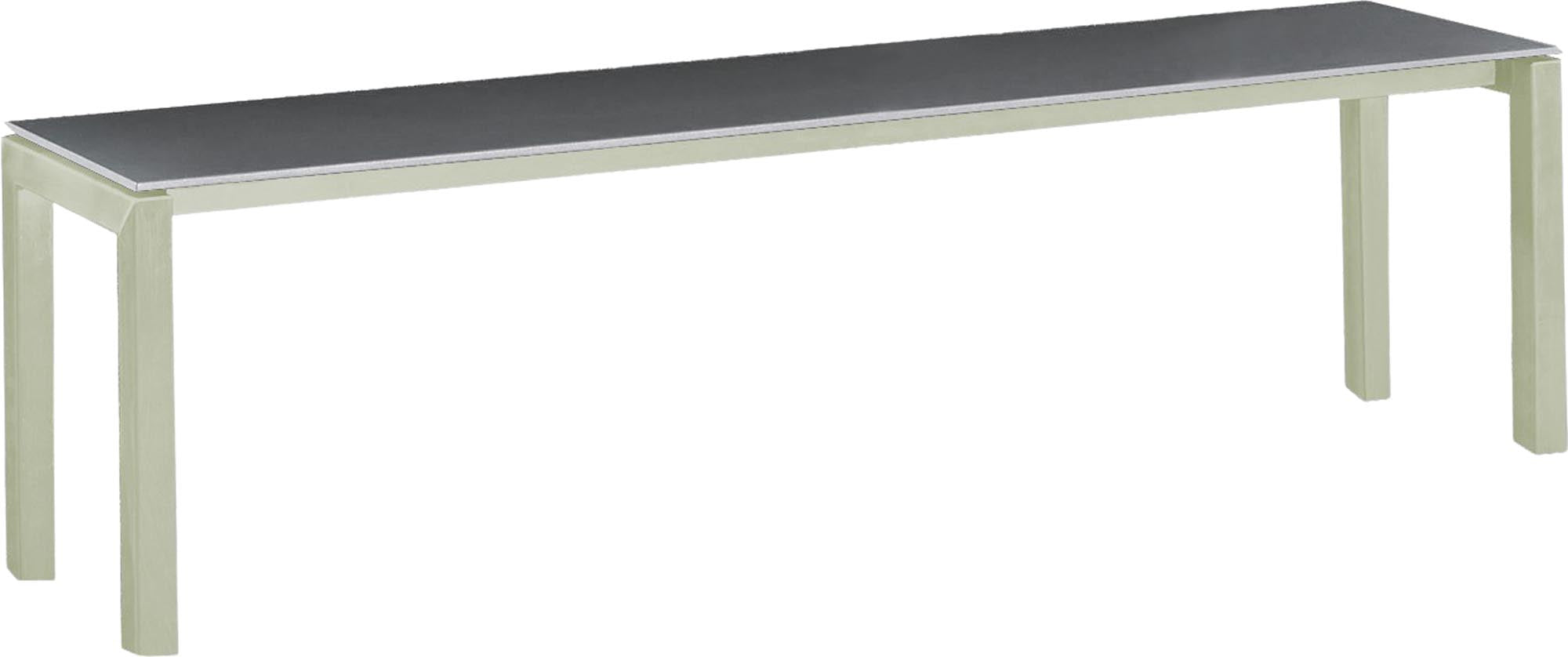 Luzern Glasfaser-Gartenbank Decor 160x32 in Graphit präsentiert im Onlineshop von KAQTU Design AG. Gartenbank ist von Schaffner