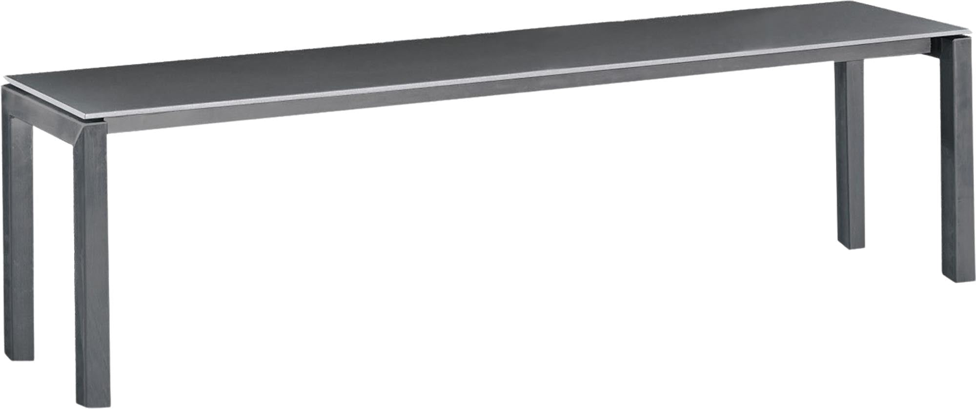 Luzern Glasfaser-Gartenbank Decor 160x32 in Graphit präsentiert im Onlineshop von KAQTU Design AG. Gartenbank ist von Schaffner
