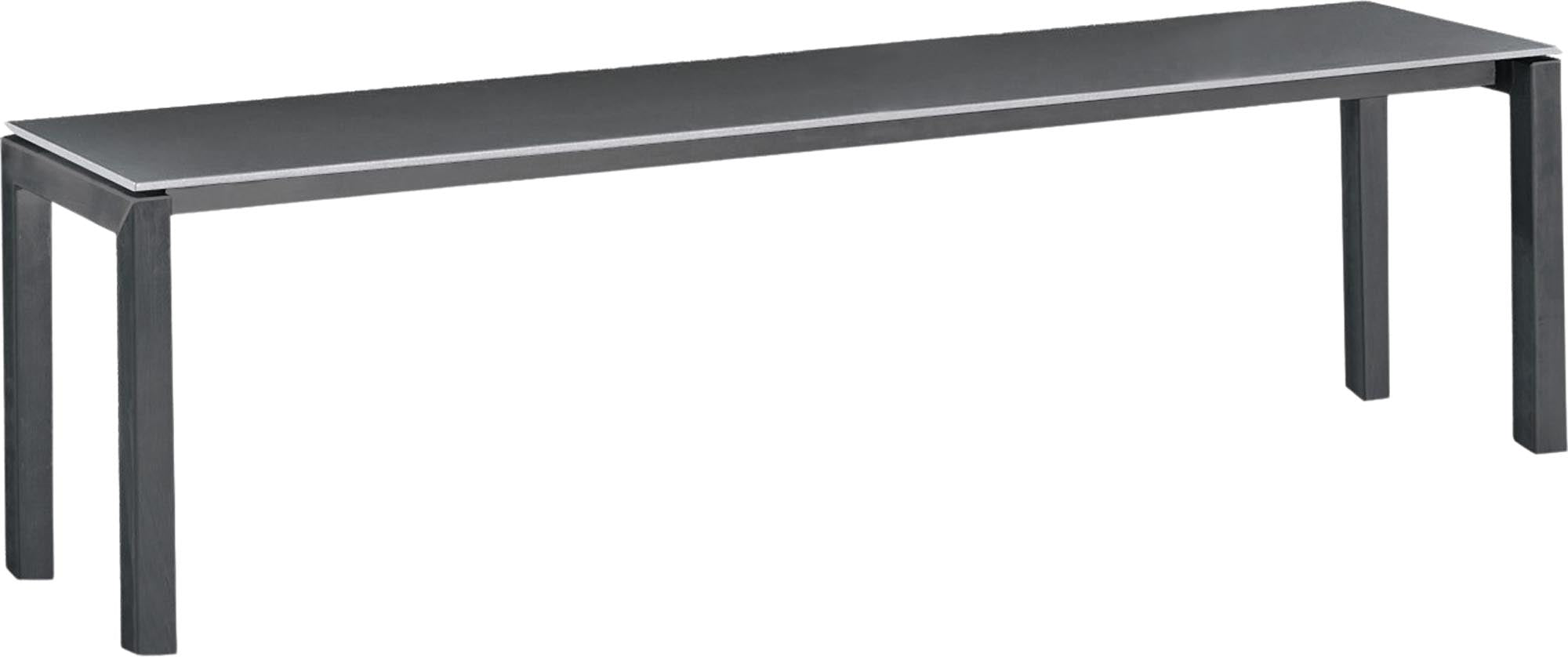 Luzern Glasfaser-Gartenbank Decor 160x32 in Graphit präsentiert im Onlineshop von KAQTU Design AG. Gartenbank ist von Schaffner