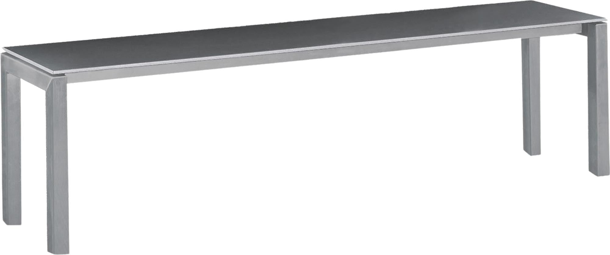 Luzern Glasfaser-Gartenbank Decor 160x32 in Graphit präsentiert im Onlineshop von KAQTU Design AG. Gartenbank ist von Schaffner