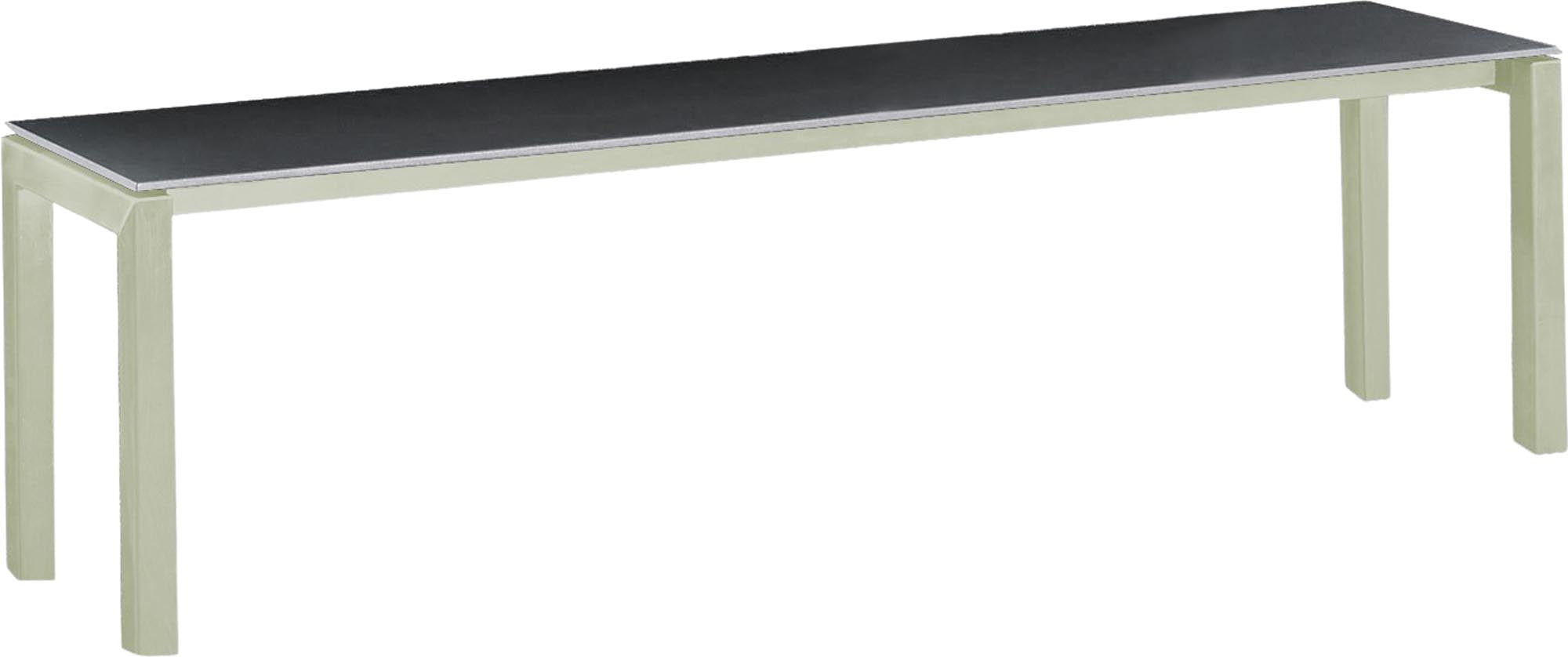 Luzern Glasfaser-Gartenbank Decor 160x32 in Anthrazit präsentiert im Onlineshop von KAQTU Design AG. Gartenbank ist von Schaffner