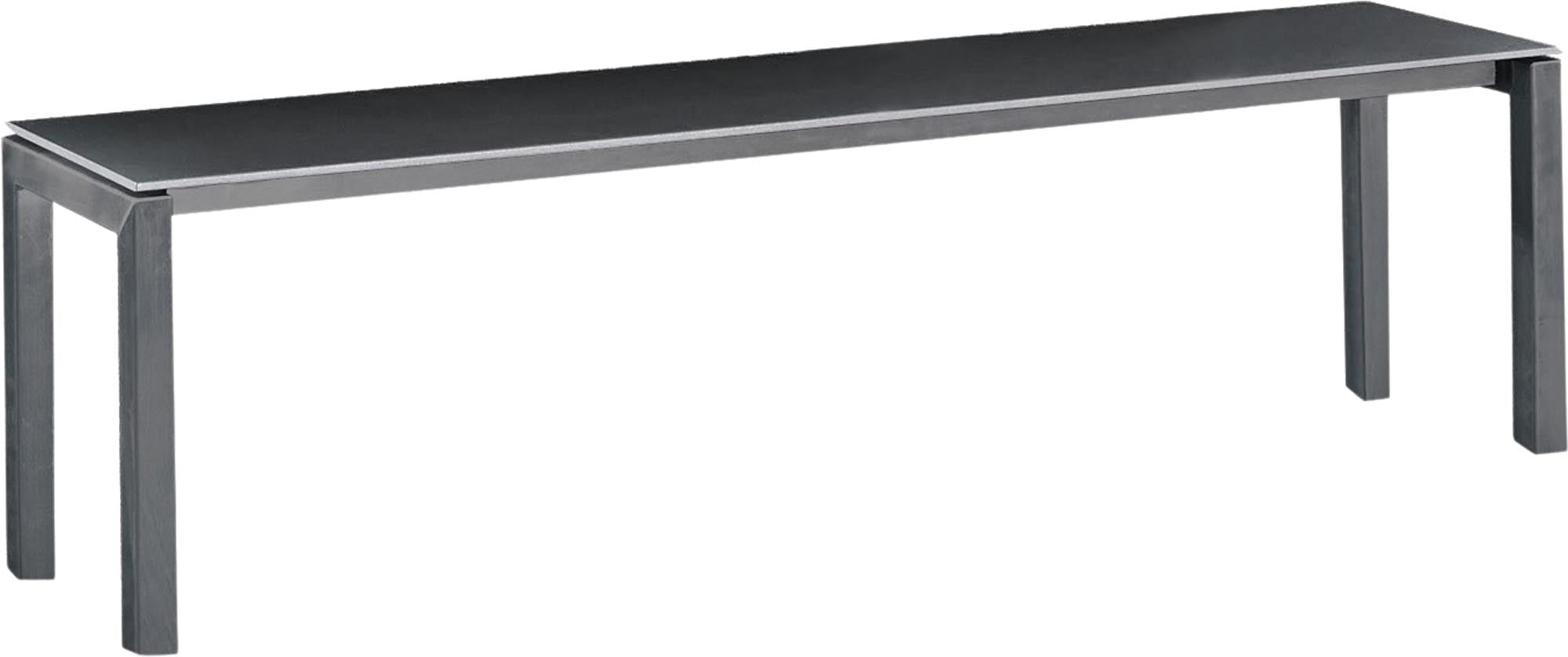 Luzern Glasfaser-Gartenbank Decor 160x32 in Anthrazit präsentiert im Onlineshop von KAQTU Design AG. Gartenbank ist von Schaffner