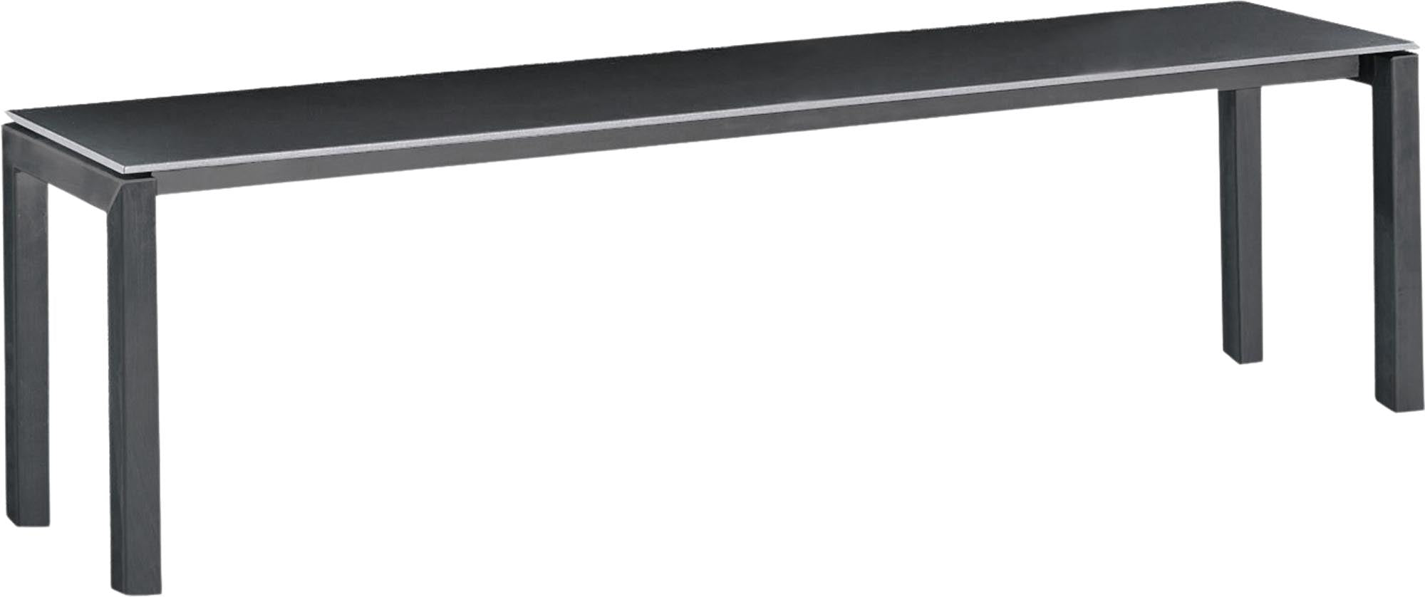 Luzern Glasfaser-Gartenbank Decor 160x32 in Anthrazit präsentiert im Onlineshop von KAQTU Design AG. Gartenbank ist von Schaffner
