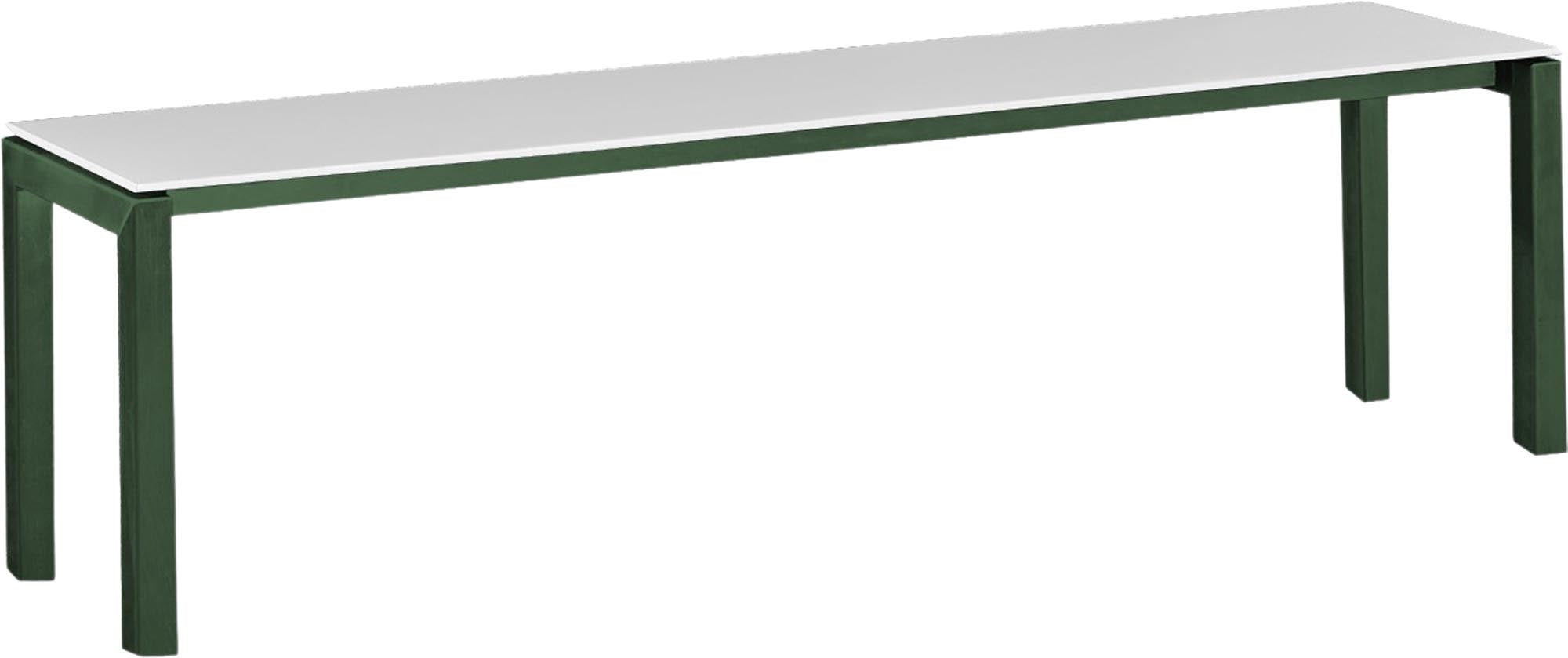 Luzern Glasfaser-Gartenbank Decor 160x32 in Weiss präsentiert im Onlineshop von KAQTU Design AG. Gartenbank ist von Schaffner