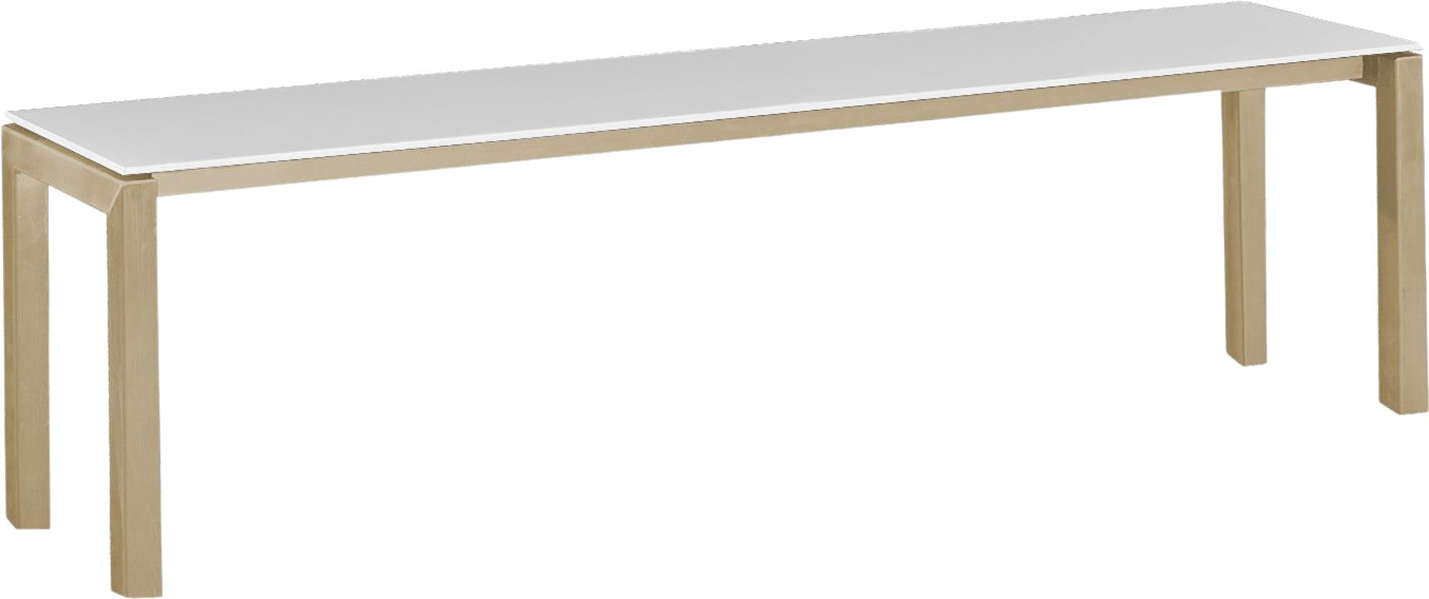 Stilvolle Luzern Glasfaser-Gartenbank 160x32 cm, wetterfest, langlebig und modern – perfekt für Garten, Terrasse oder Eingangsbereich.