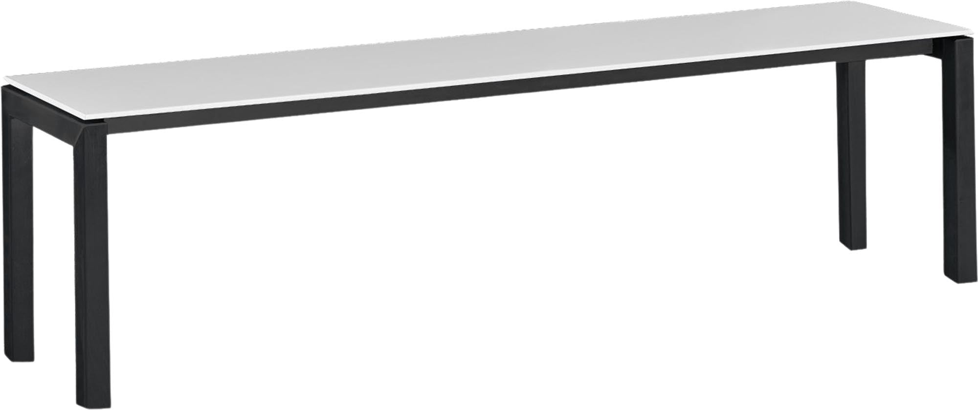 Luzern Glasfaser-Gartenbank Decor 160x32 in Weiss präsentiert im Onlineshop von KAQTU Design AG. Gartenbank ist von Schaffner