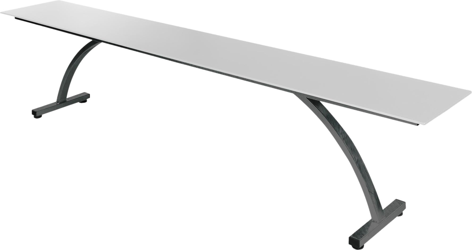 Bernardino Gartenbank aus Glasfasern 220x32 in Weiss präsentiert im Onlineshop von KAQTU Design AG. Gartenbank ist von Schaffner