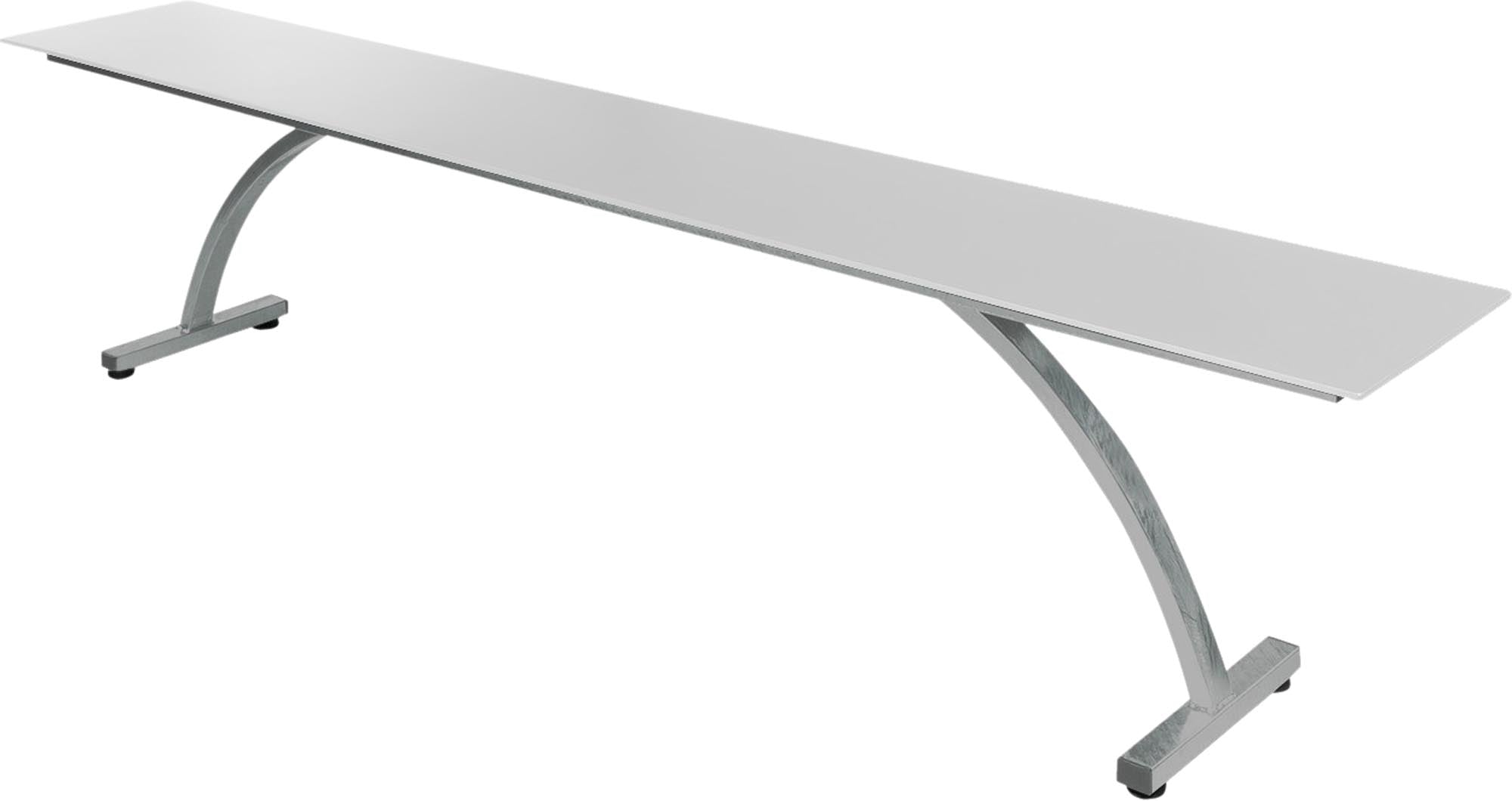Bernardino Gartenbank aus Glasfasern 220x32 in Weiss präsentiert im Onlineshop von KAQTU Design AG. Gartenbank ist von Schaffner