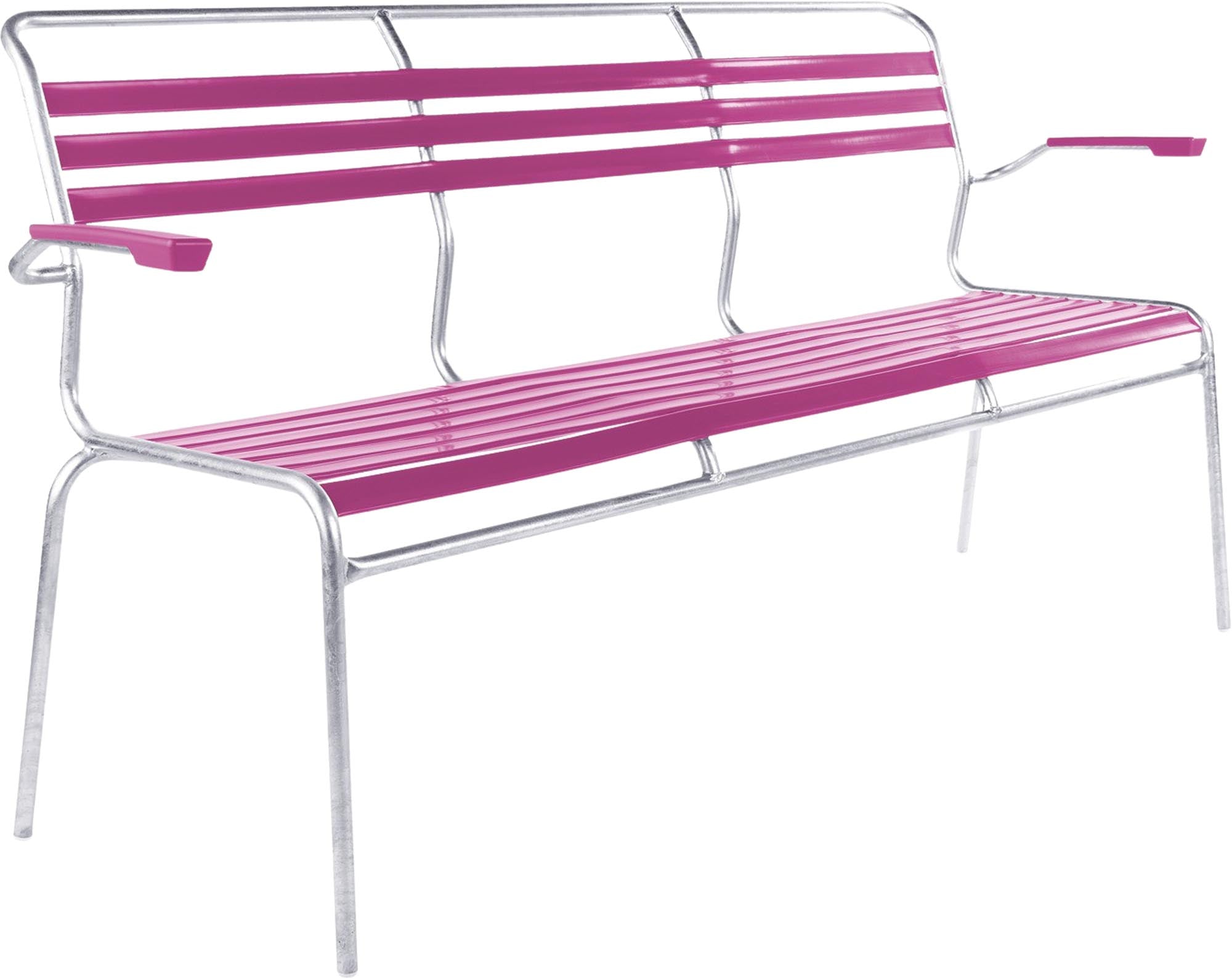 Entdecken Sie die Lättlibank Säntis 3er mit Armlehne – ein stilvolles und wetterfestes Möbelstück, das Eleganz und Stabilität vereint.