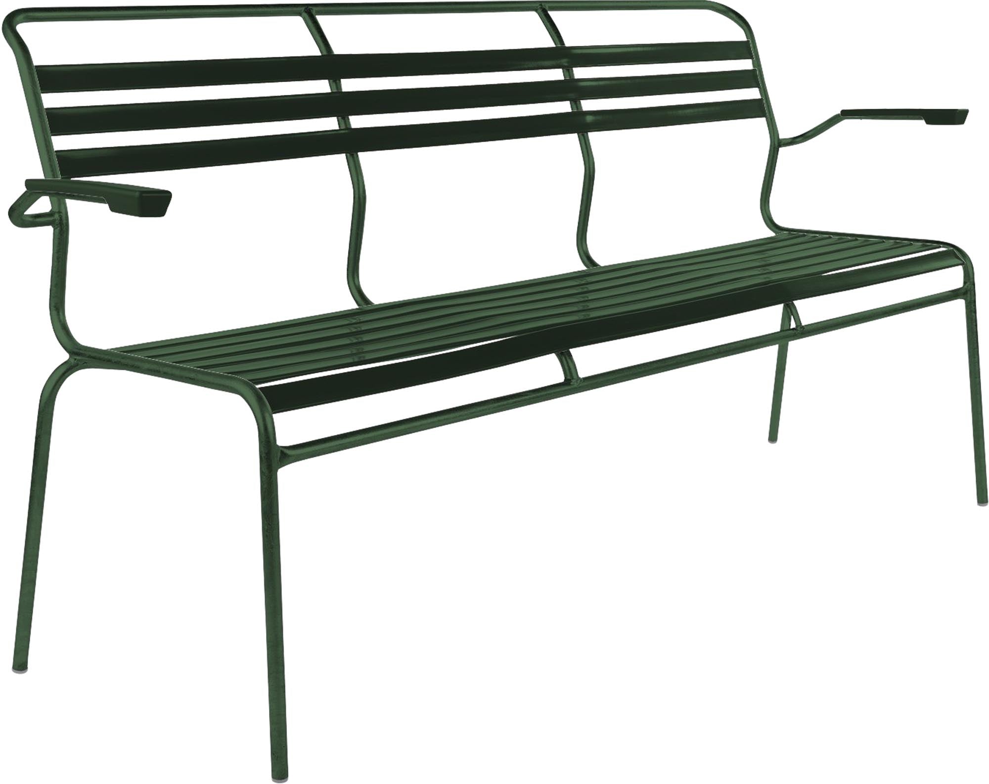 Entdecken Sie die Lättlibank Säntis 3er mit Armlehne von Schaffner – ideal für gemütliche Stunden im Freien und stilvolle Gartenmöbel.