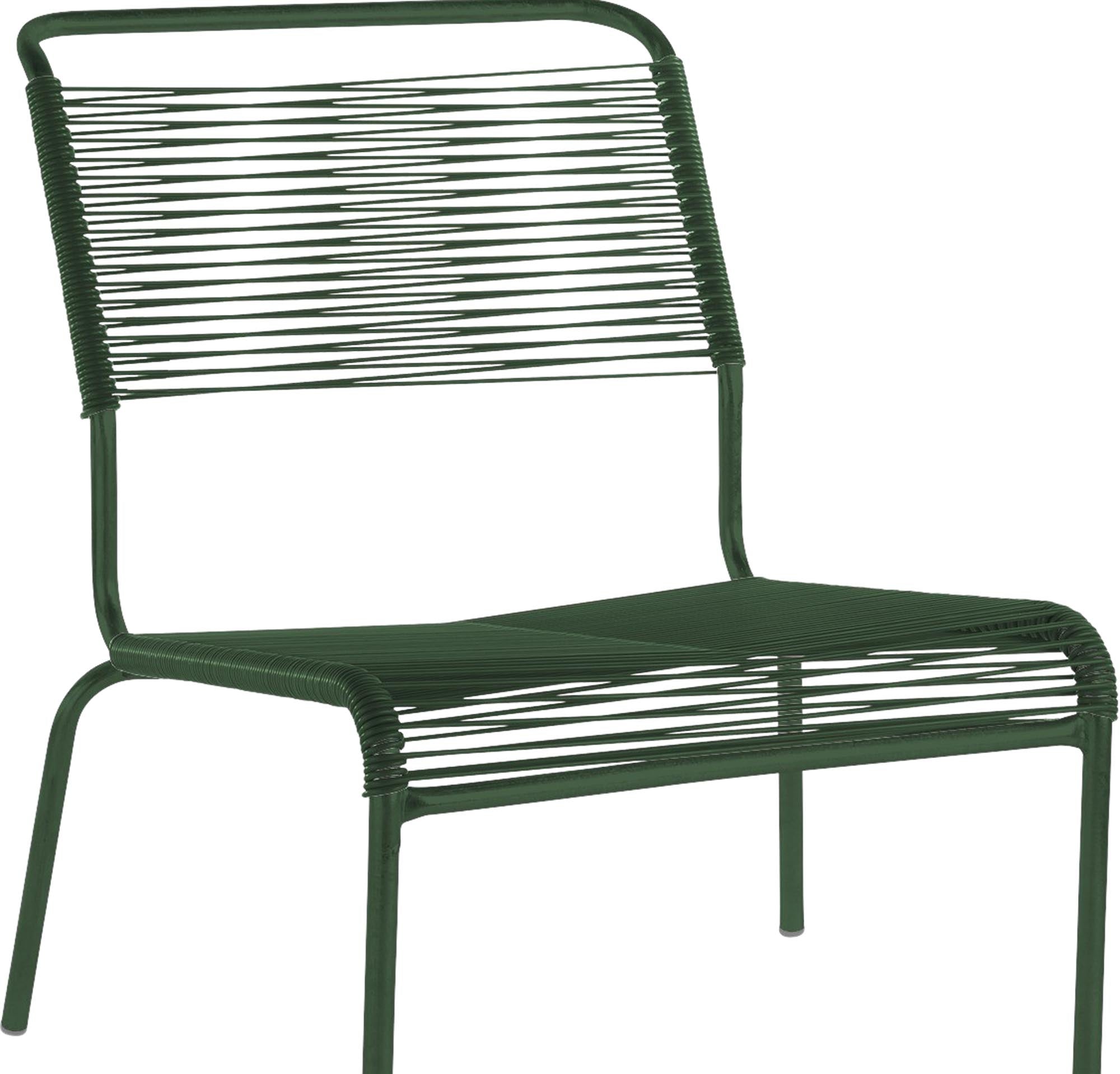 Entspannen Sie stilvoll im Säntis Lounger Spaghetti von Schaffner – der perfekte Liegestuhl für Ihren Garten oder Balkon.