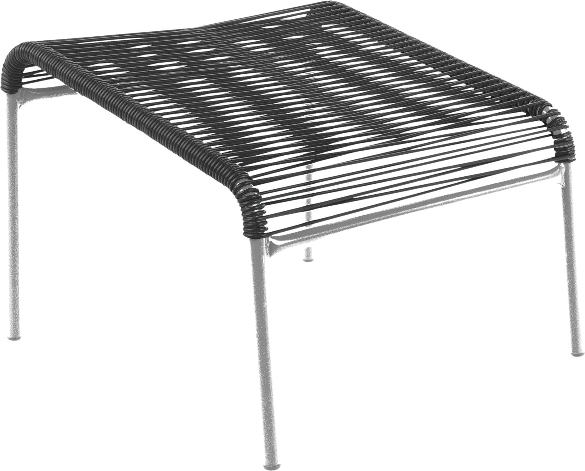 Entdecken Sie den robusten Säntis Spaghetti-Fusshocker von Schaffner – wetterfest, langlebig und stilvoller Outdoor-Hocker mit nachhaltiger OceanYarn®-Bespannung für Ihre Terrasse.