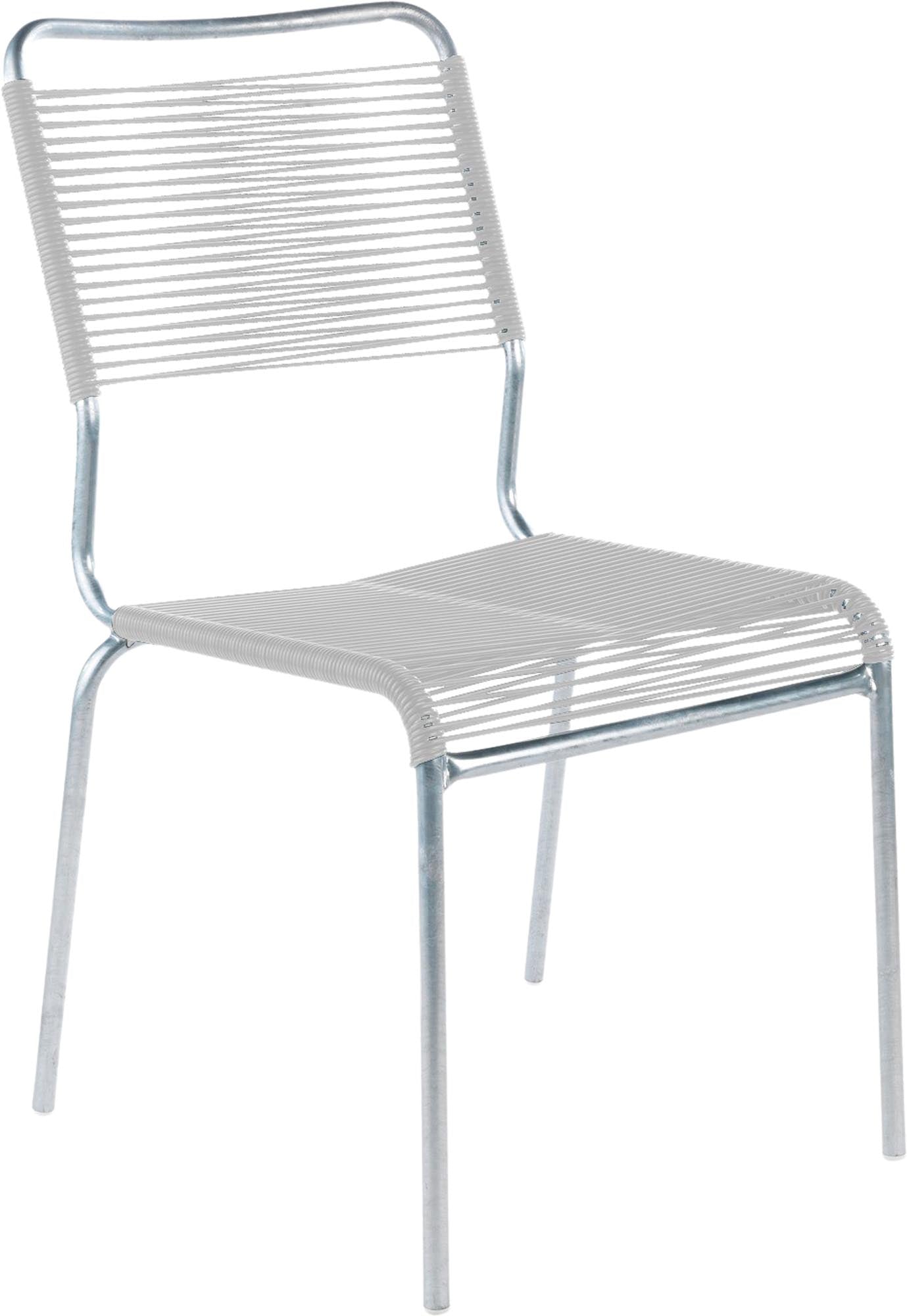 Robuster Rigi Spaghetti-Gartenstuhl ohne Armlehne, wetterfestes Eschenholz, elegantes Design, komfortable Sitzfläche, langlebig, umweltfreundlich, perfekt für Garten und Terrasse.