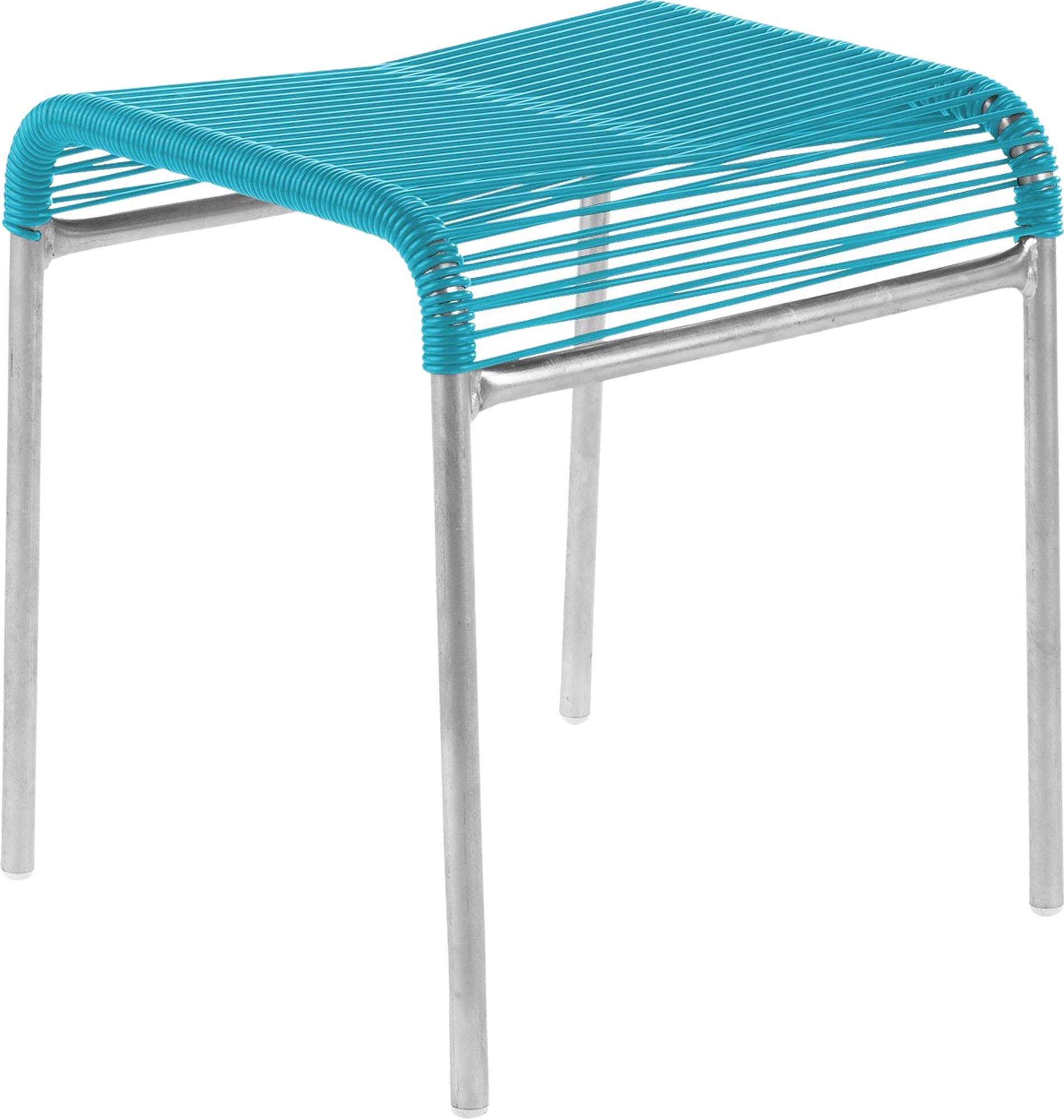 Säntis Spaghetti-1er-Hocker in Türkis präsentiert im Onlineshop von KAQTU Design AG. Hocker Outdoor ist von Schaffner