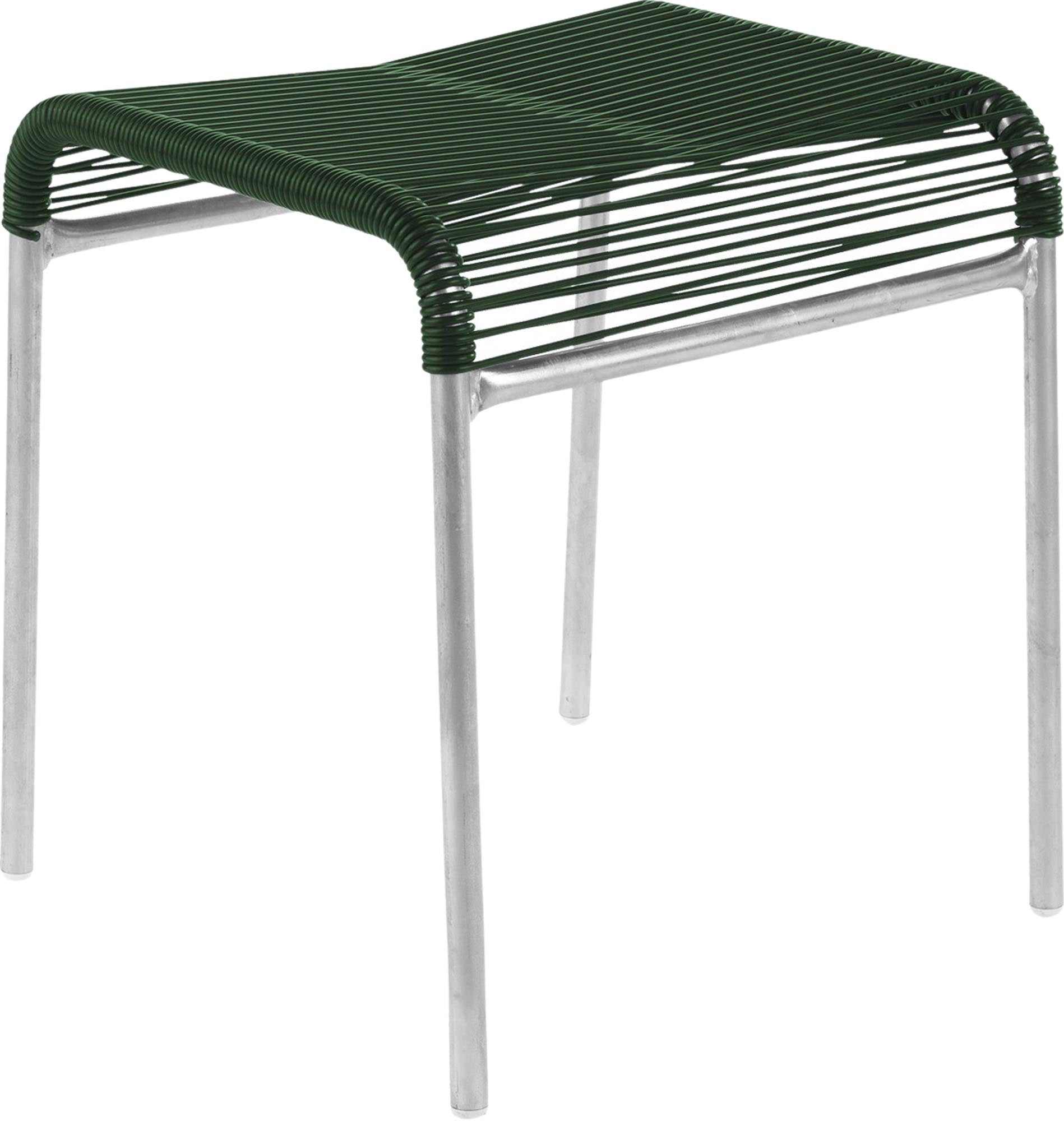 Säntis Spaghetti-1er-Hocker in Tannengrün präsentiert im Onlineshop von KAQTU Design AG. Hocker Outdoor ist von Schaffner