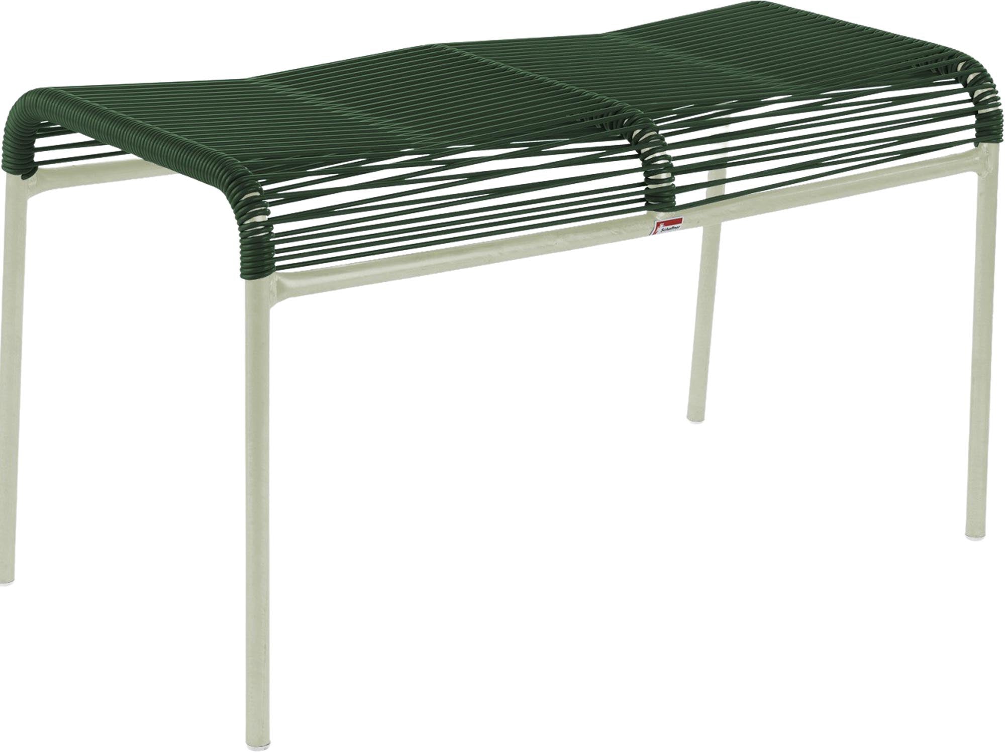 Säntis Spaghetti 2er-Hocker in Tannengrün präsentiert im Onlineshop von KAQTU Design AG. Hocker Outdoor ist von Schaffner