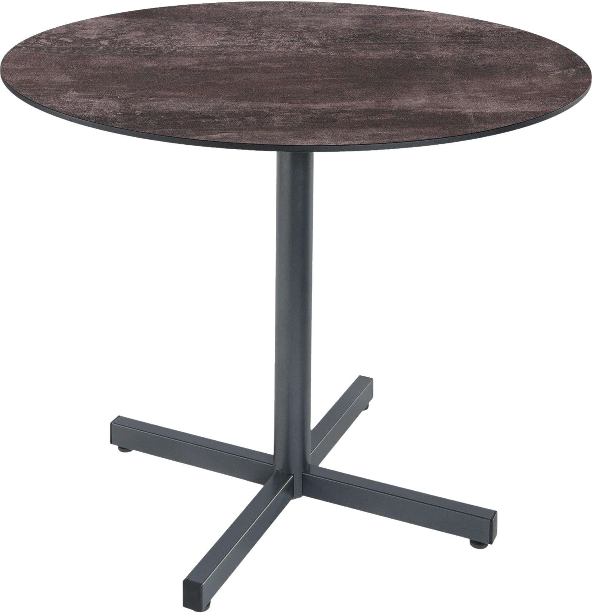 Eleganter, wetterfester Luzern Glasfaser-Gartentisch ø80, klappbar & ausziehbar, robust, UV-beständig, modernes Design – perfekt für Garten, Balkon & Terrasse.