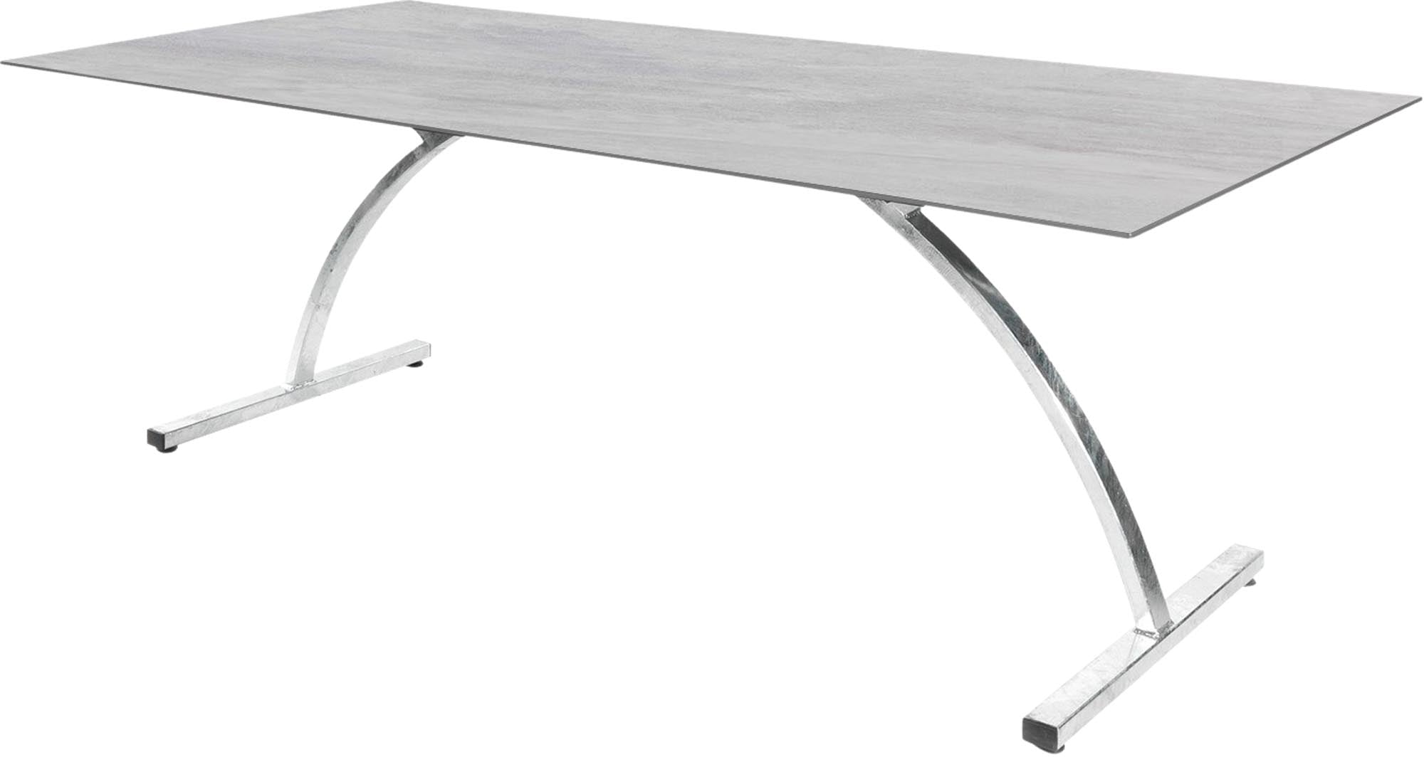 Bernardino Gartentisch aus Glasfaser 220x100 klappbar in Stromboli hell präsentiert im Onlineshop von KAQTU Design AG. Gartentisch ist von Schaffner