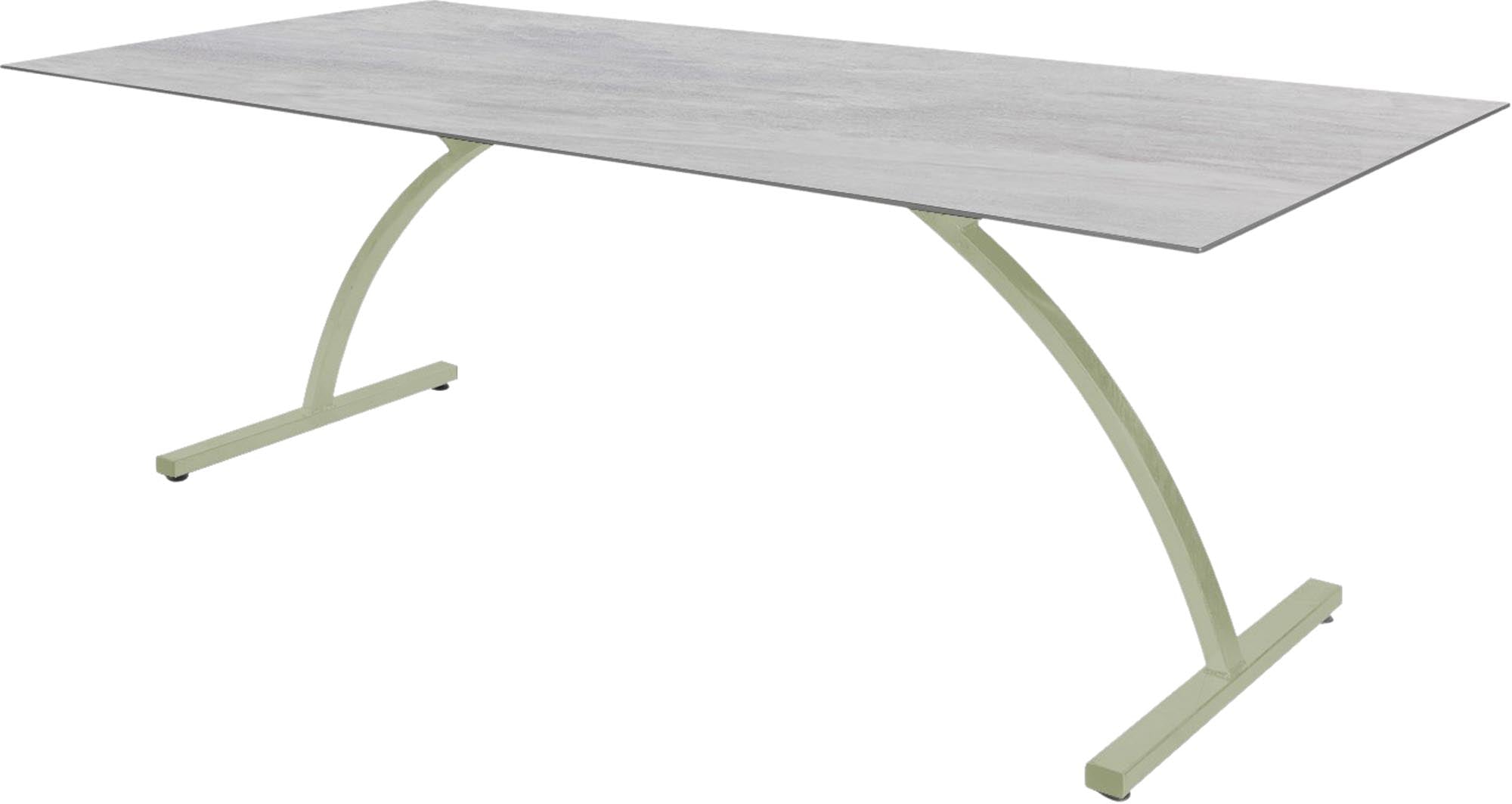 Bernardino Gartentisch aus Glasfaser 220x100 klappbar in Stromboli hell präsentiert im Onlineshop von KAQTU Design AG. Gartentisch ist von Schaffner