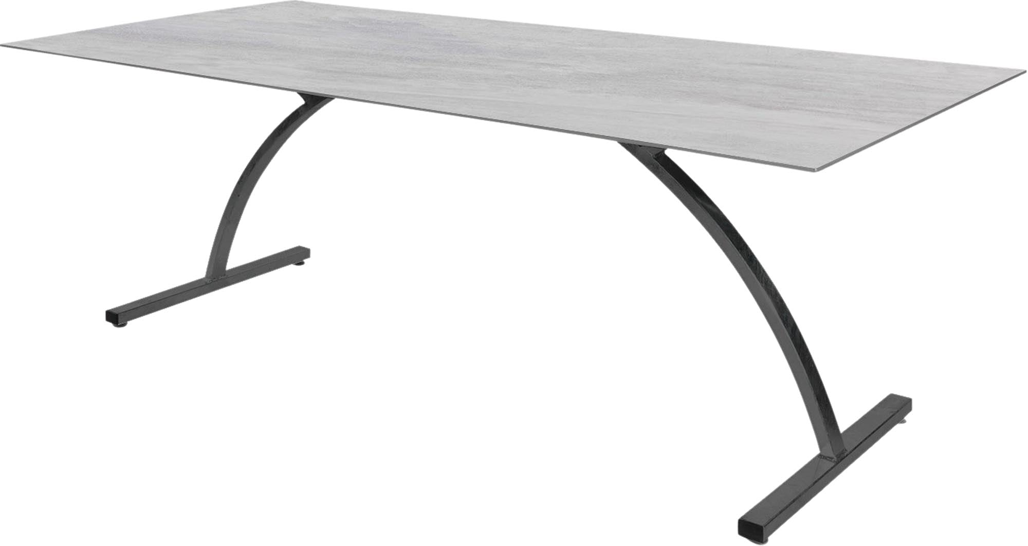 Bernardino Gartentisch aus Glasfaser 220x100 klappbar in Stromboli hell präsentiert im Onlineshop von KAQTU Design AG. Gartentisch ist von Schaffner