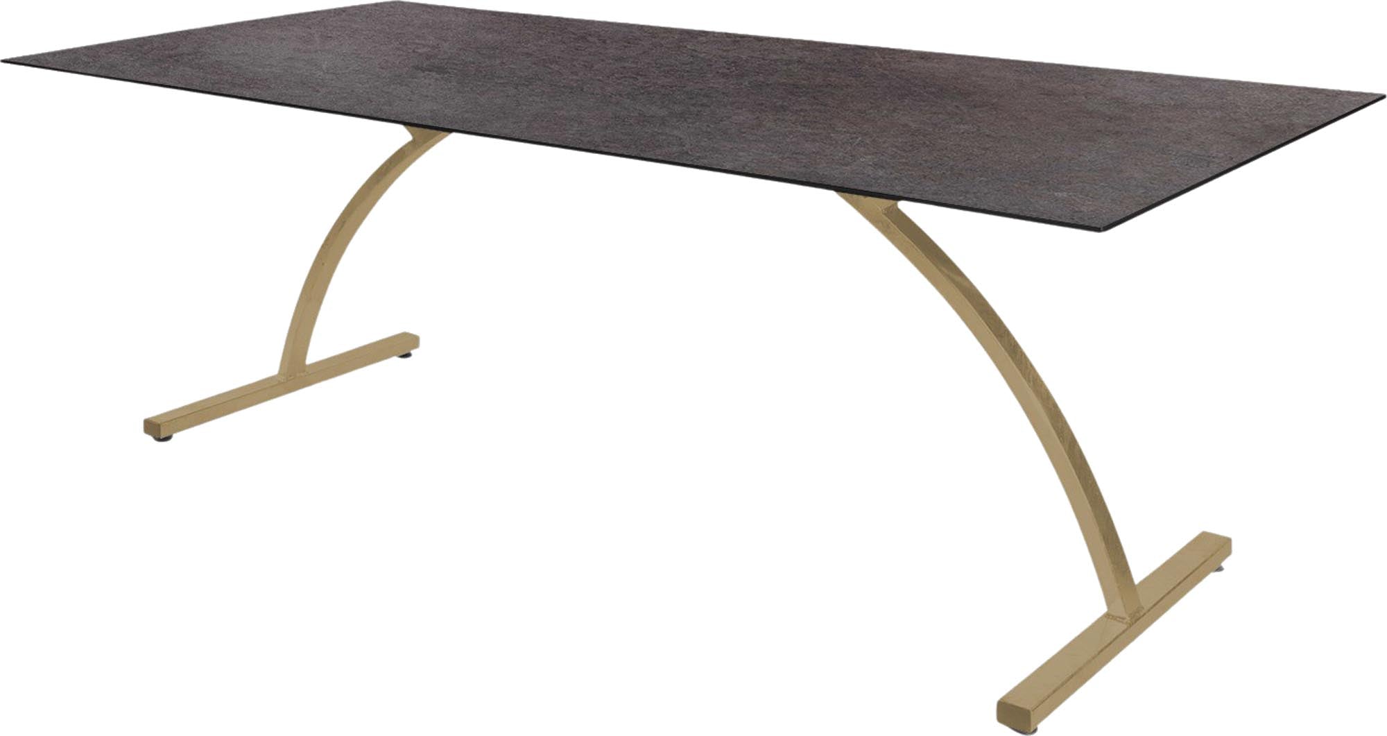 Eleganter klappbarer Gartentisch aus langlebigem Glasfaser, 220x100 cm, ideal für gesellige Zusammenkünfte im Freien.
