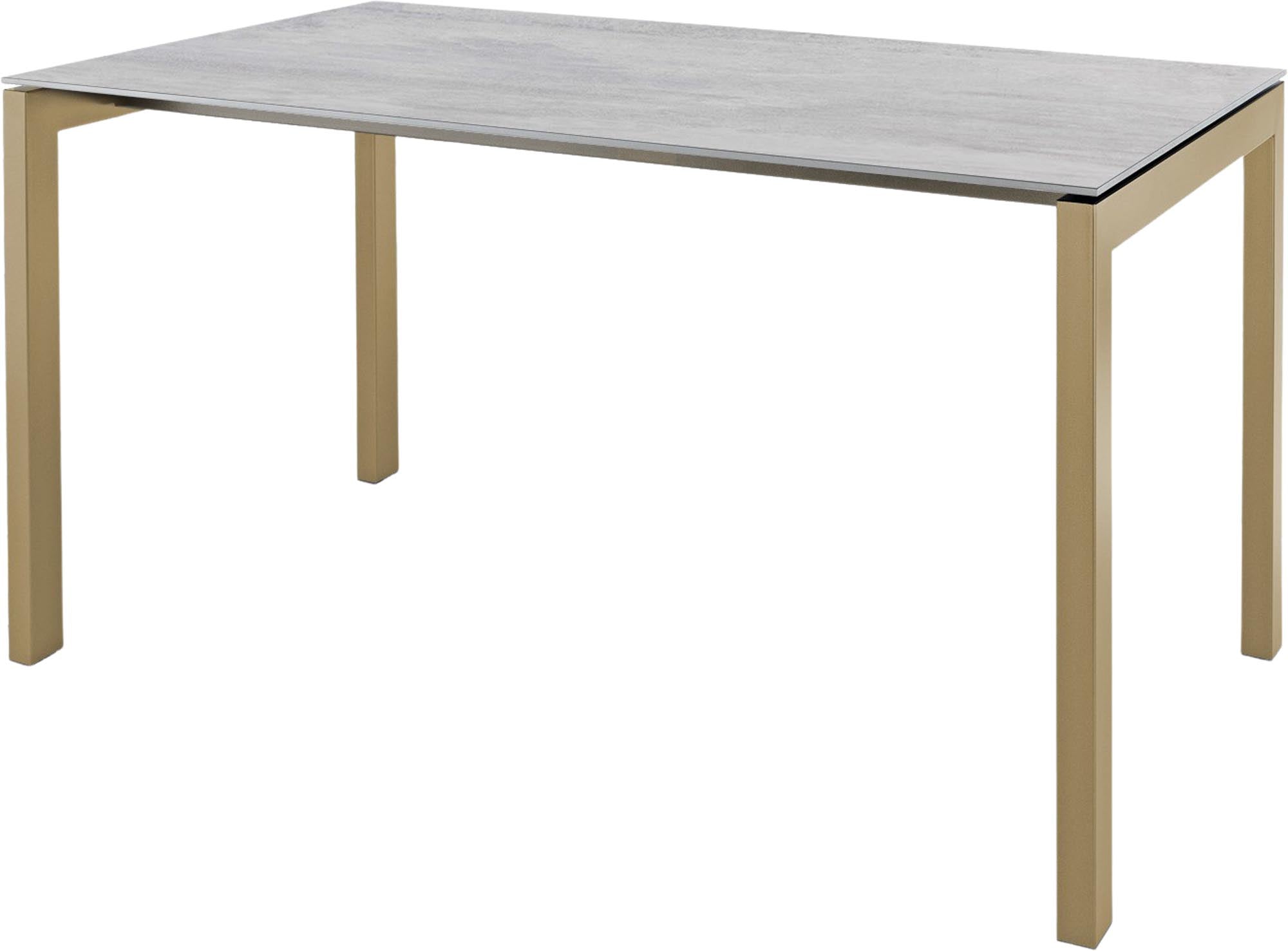 Eleganter Luzern Glasfaser-Gartentisch 140x80 von Schaffner: wetterfest, ausziehbar, abklappbar, langlebig, in verschiedenen Farben – perfekt für Garten, Balkon und Terrasse.