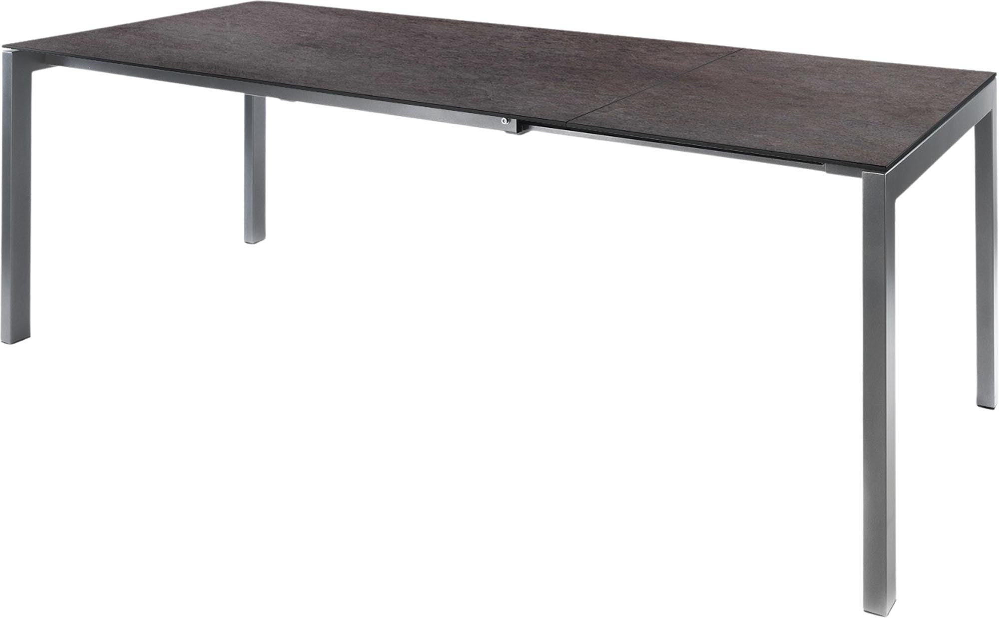 Luzern Glasfaser-Gartentisch 160/220x90 ausziehbar in Cooperfield präsentiert im Onlineshop von KAQTU Design AG. Gartentisch ist von Schaffner