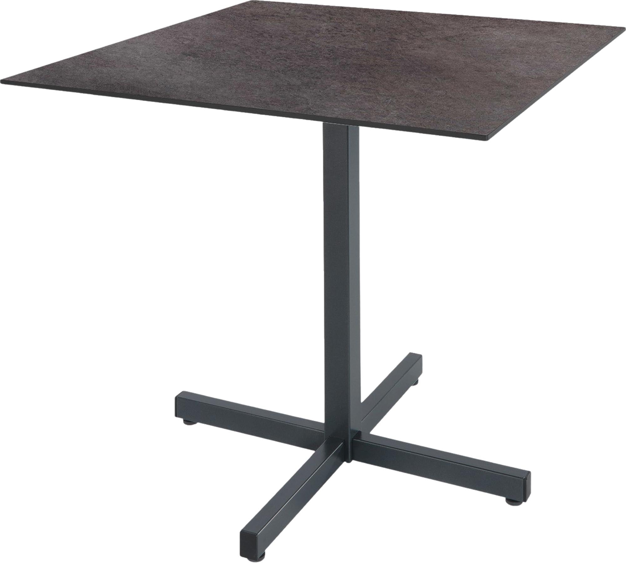 Eleganter Fiberglastisch Basel 80 x 80 von Schaffner – ideal für Garten und Balkon, wetterfest, pflegeleicht und abklappbar für jeden Anlass.