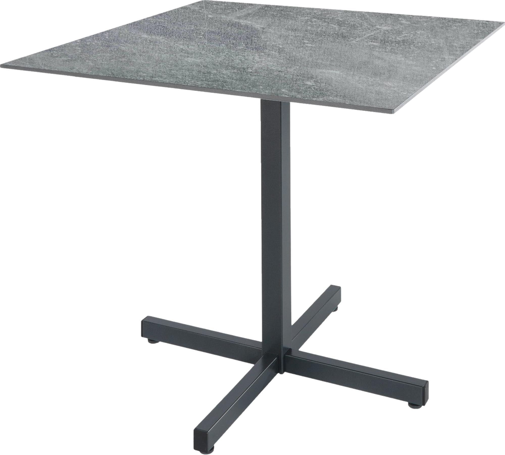Luzern Glasfaser-Gartentisch Decor 80x80 klappbar in Beton präsentiert im Onlineshop von KAQTU Design AG. Gartentisch ist von Schaffner