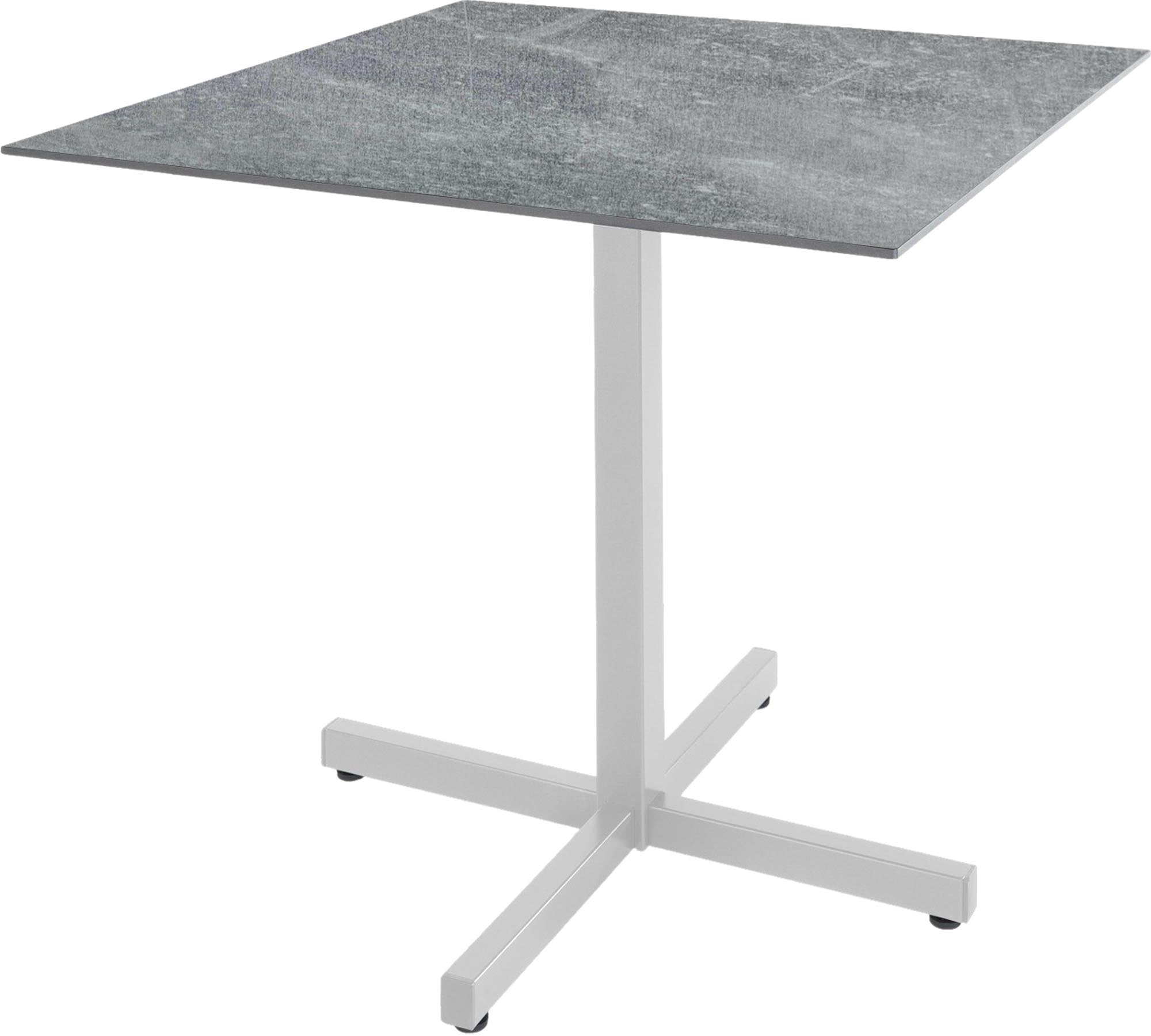 Luzern Glasfaser-Gartentisch Decor 80x80 klappbar in Beton präsentiert im Onlineshop von KAQTU Design AG. Gartentisch ist von Schaffner