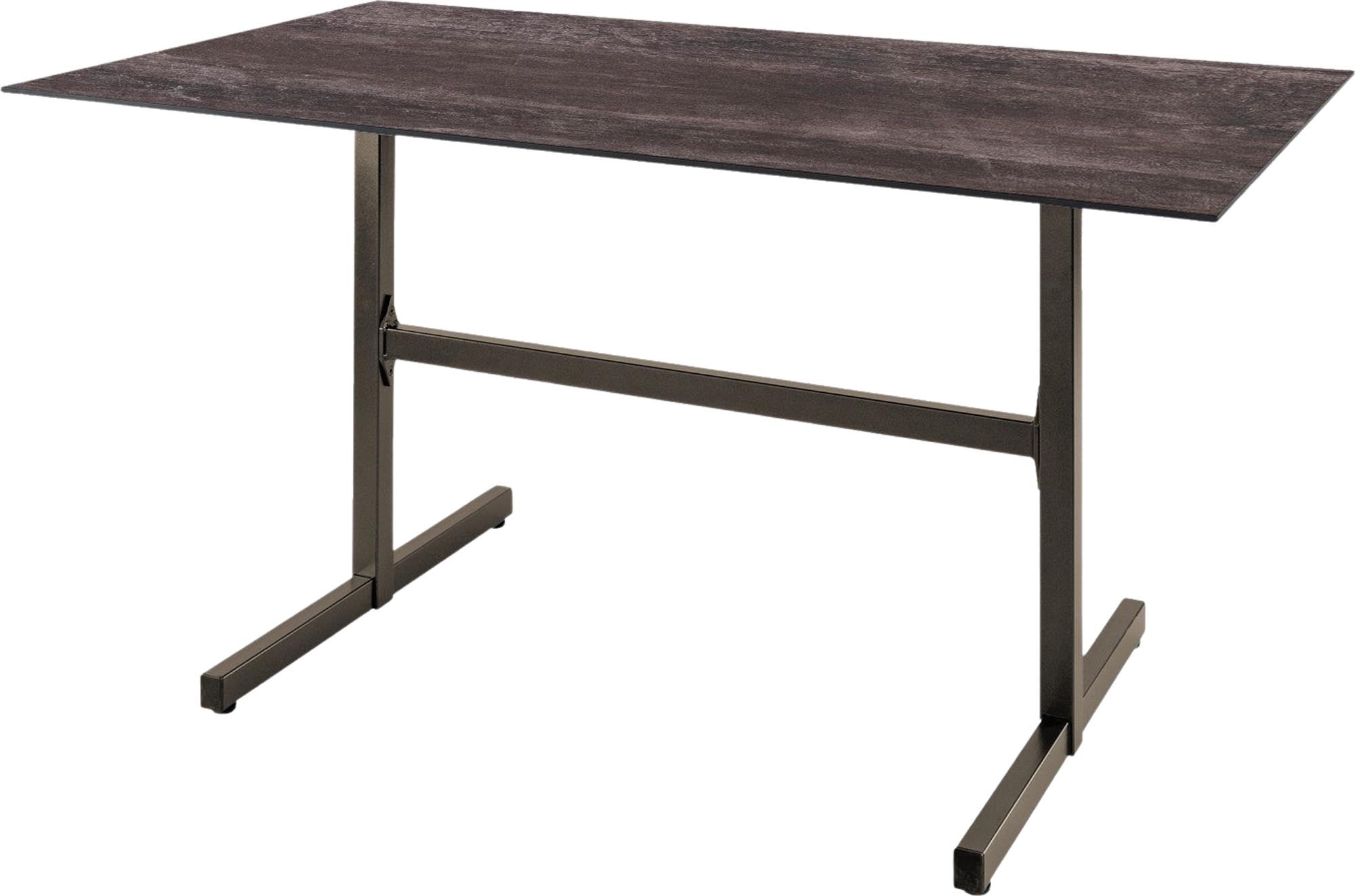 Luzern Glasfaser-Gartentisch Decor 120x80 klappbar in Stromboli dunkel präsentiert im Onlineshop von KAQTU Design AG. Gartentisch ist von Schaffner