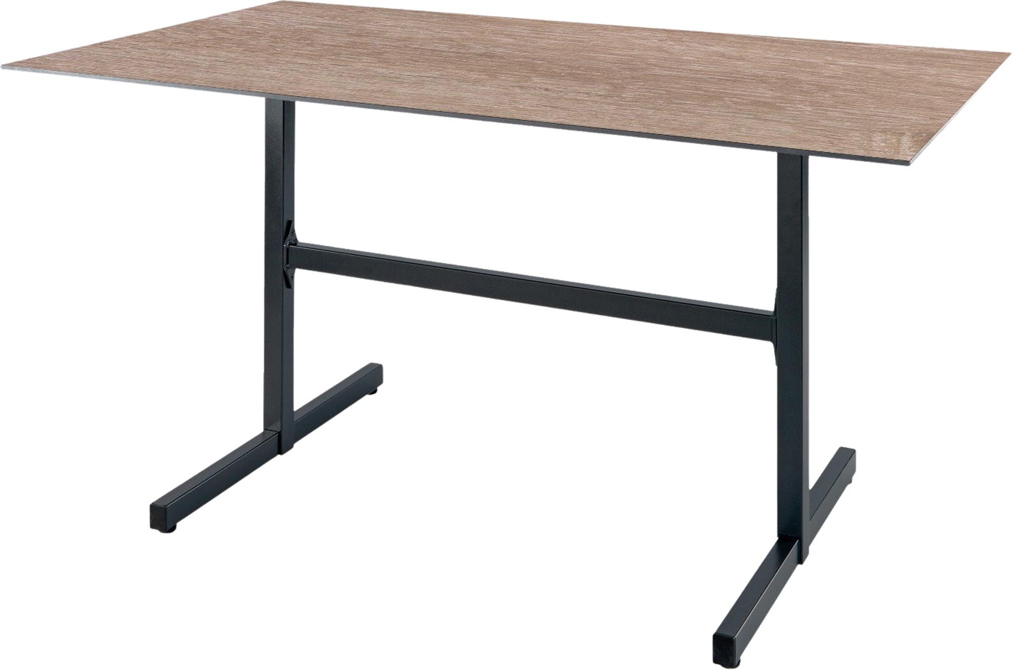 Moderner klappbarer Gartentisch aus Glasfaser in elegantem Design, ideal für Garten, Balkon und Terrasse, robust und pflegeleicht.
