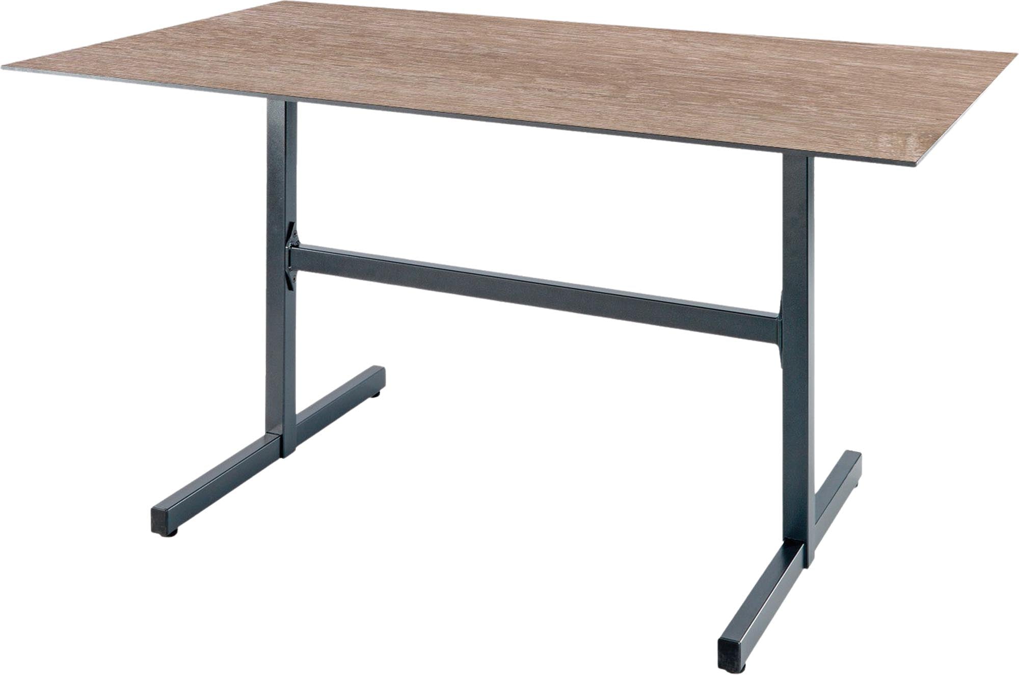 Eleganter und praktischer Gartentisch aus Glasfaser, klappbar und perfekt für entspannte Stunden im Freien, ideal für jeden Außenbereich.