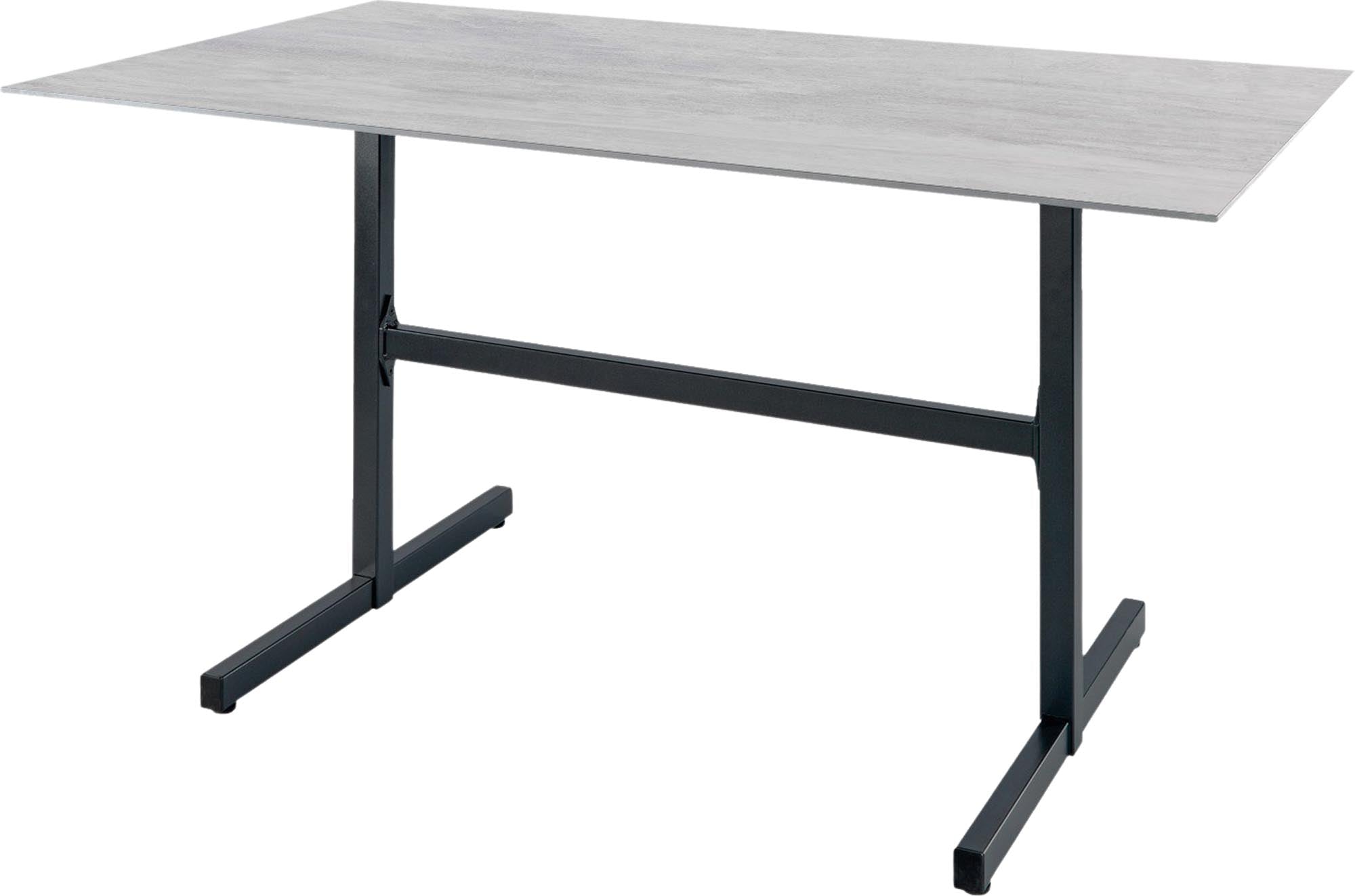 Luzern Glasfaser-Gartentisch Decor 160x90 klappbar in Stromboli hell präsentiert im Onlineshop von KAQTU Design AG. Gartentisch ist von Schaffner