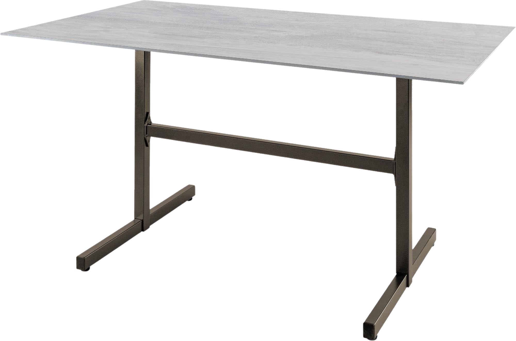 Luzern Glasfaser-Gartentisch Decor 160x90 klappbar in Stromboli hell präsentiert im Onlineshop von KAQTU Design AG. Gartentisch ist von Schaffner