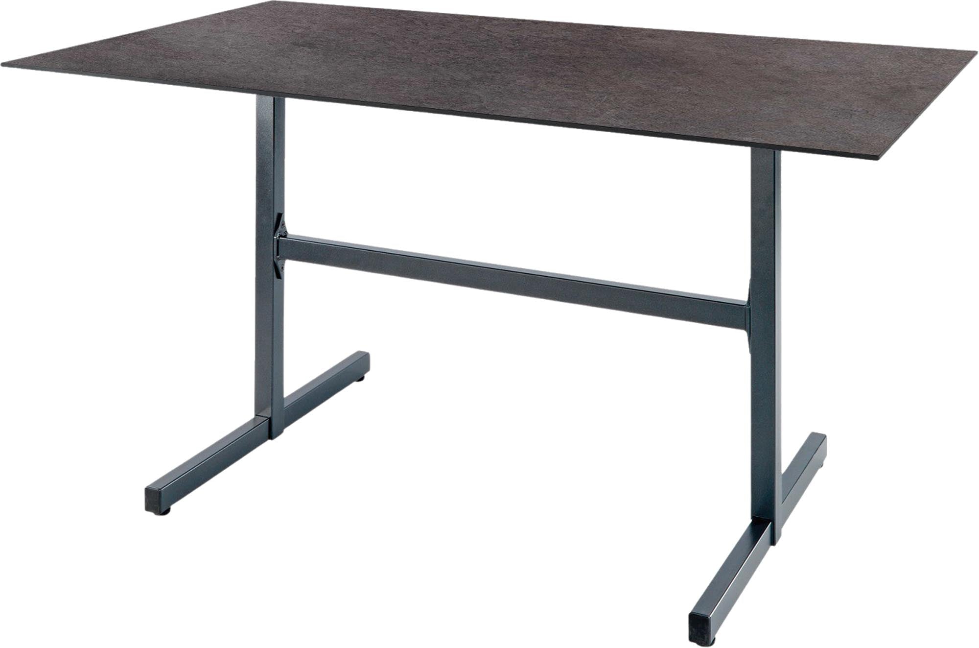Luzern Glasfaser-Gartentisch Decor 160x90 klappbar in Cooperfield präsentiert im Onlineshop von KAQTU Design AG. Gartentisch ist von Schaffner