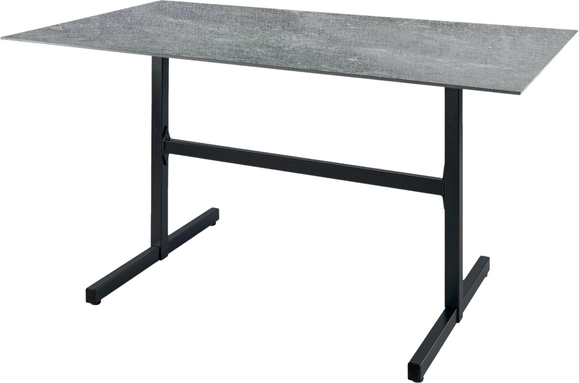 Luzern Glasfaser-Gartentisch Decor 160x90 klappbar in Beton präsentiert im Onlineshop von KAQTU Design AG. Gartentisch ist von Schaffner