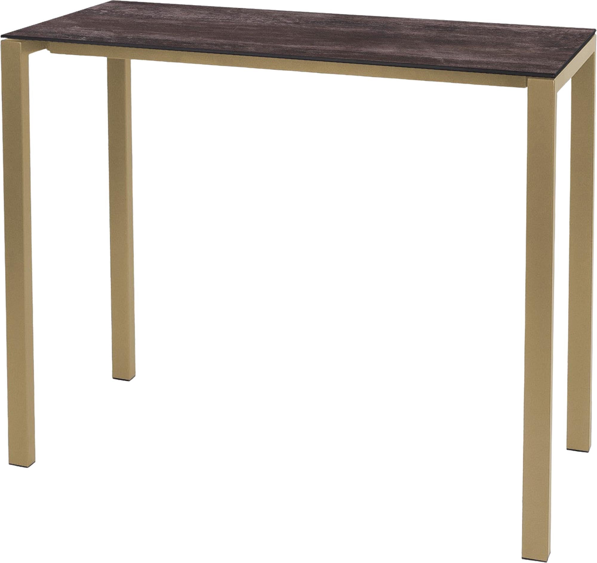 Luzern Glasfaser-Stehtisch Outdoor Decor 140x60 in Stromboli dunkel präsentiert im Onlineshop von KAQTU Design AG. Hochtisch Outdoor ist von Schaffner
