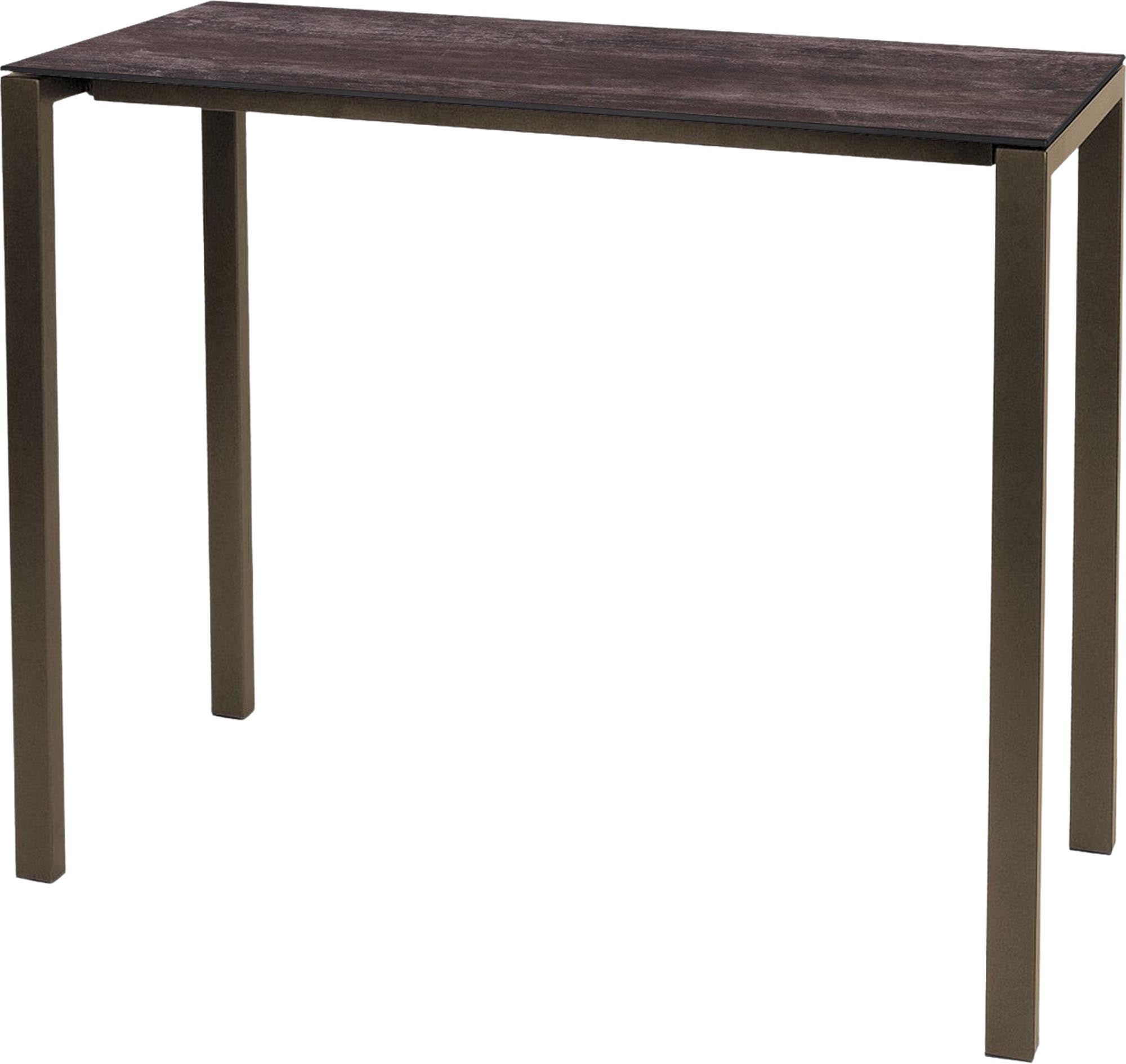 Luzern Glasfaser-Stehtisch Outdoor Decor 140x60 in Stromboli dunkel präsentiert im Onlineshop von KAQTU Design AG. Hochtisch Outdoor ist von Schaffner
