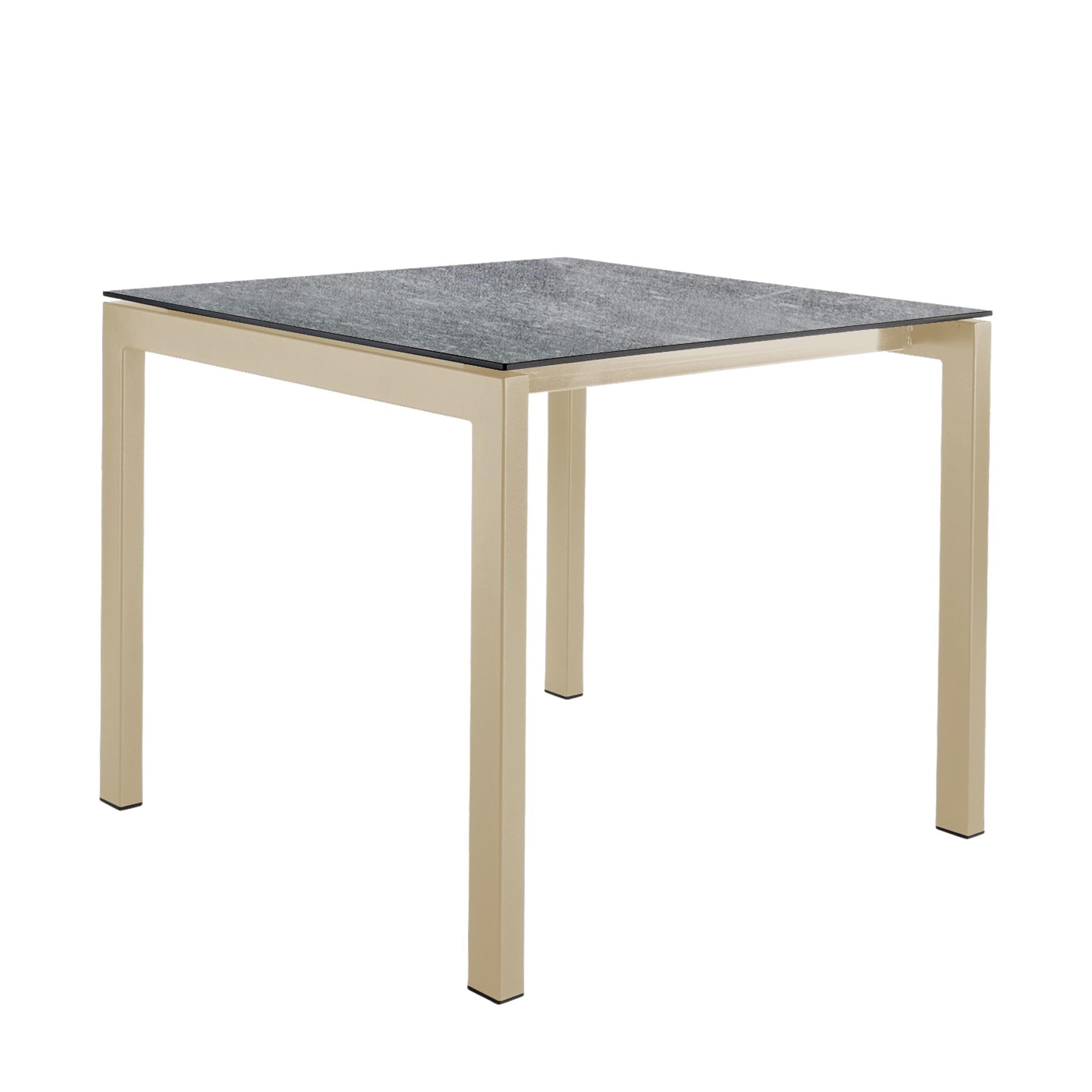Luzern Glasfaser-Gartentisch Decor 80x80 in Beton präsentiert im Onlineshop von KAQTU Design AG. Gartentisch ist von Schaffner