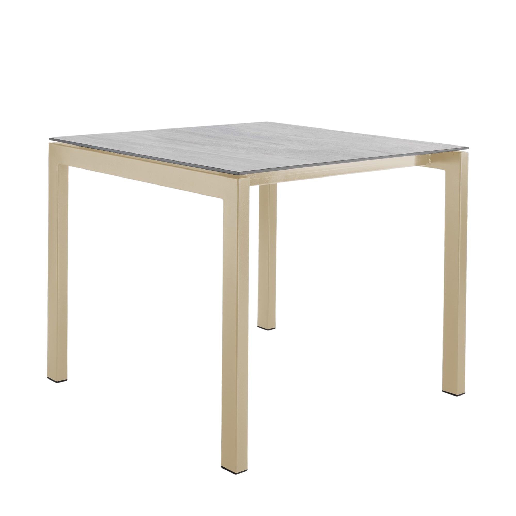 Luzern Glasfaser-Gartentisch Decor 90x90 in Stromboli hell präsentiert im Onlineshop von KAQTU Design AG. Gartentisch ist von Schaffner