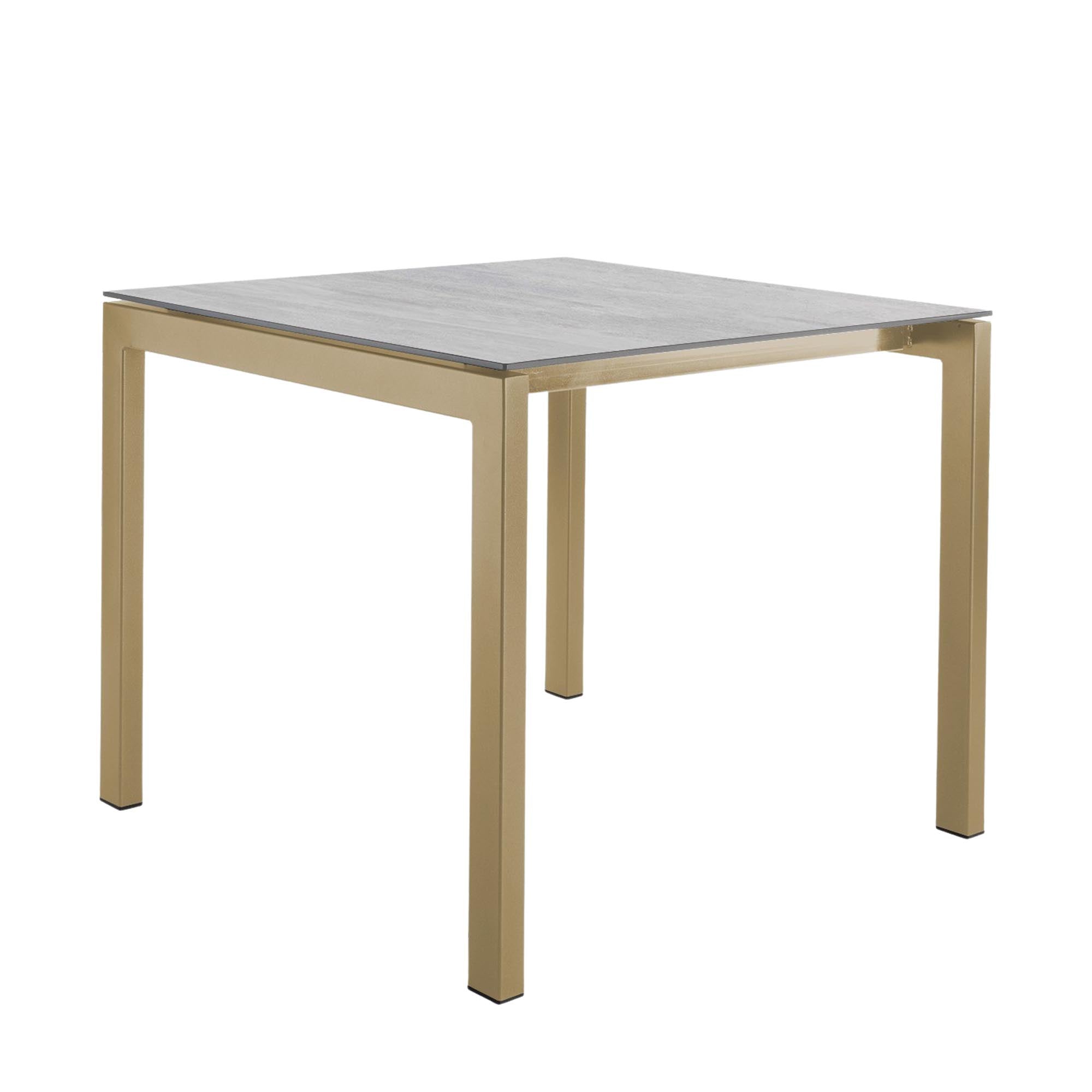 Luzern Glasfaser-Gartentisch Decor 90x90 in Stromboli hell präsentiert im Onlineshop von KAQTU Design AG. Gartentisch ist von Schaffner
