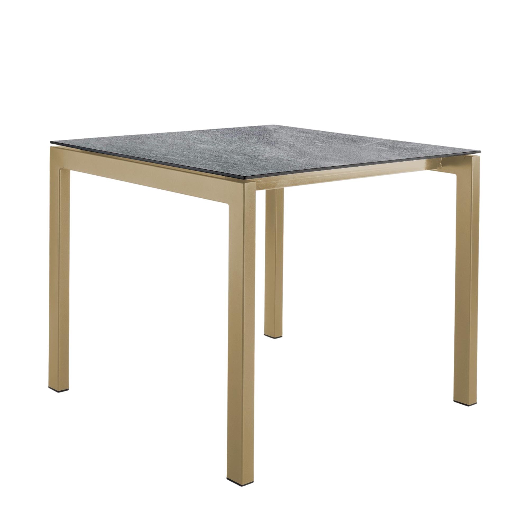 Luzern Glasfaser-Gartentisch Decor 90x90 in Beton präsentiert im Onlineshop von KAQTU Design AG. Gartentisch ist von Schaffner