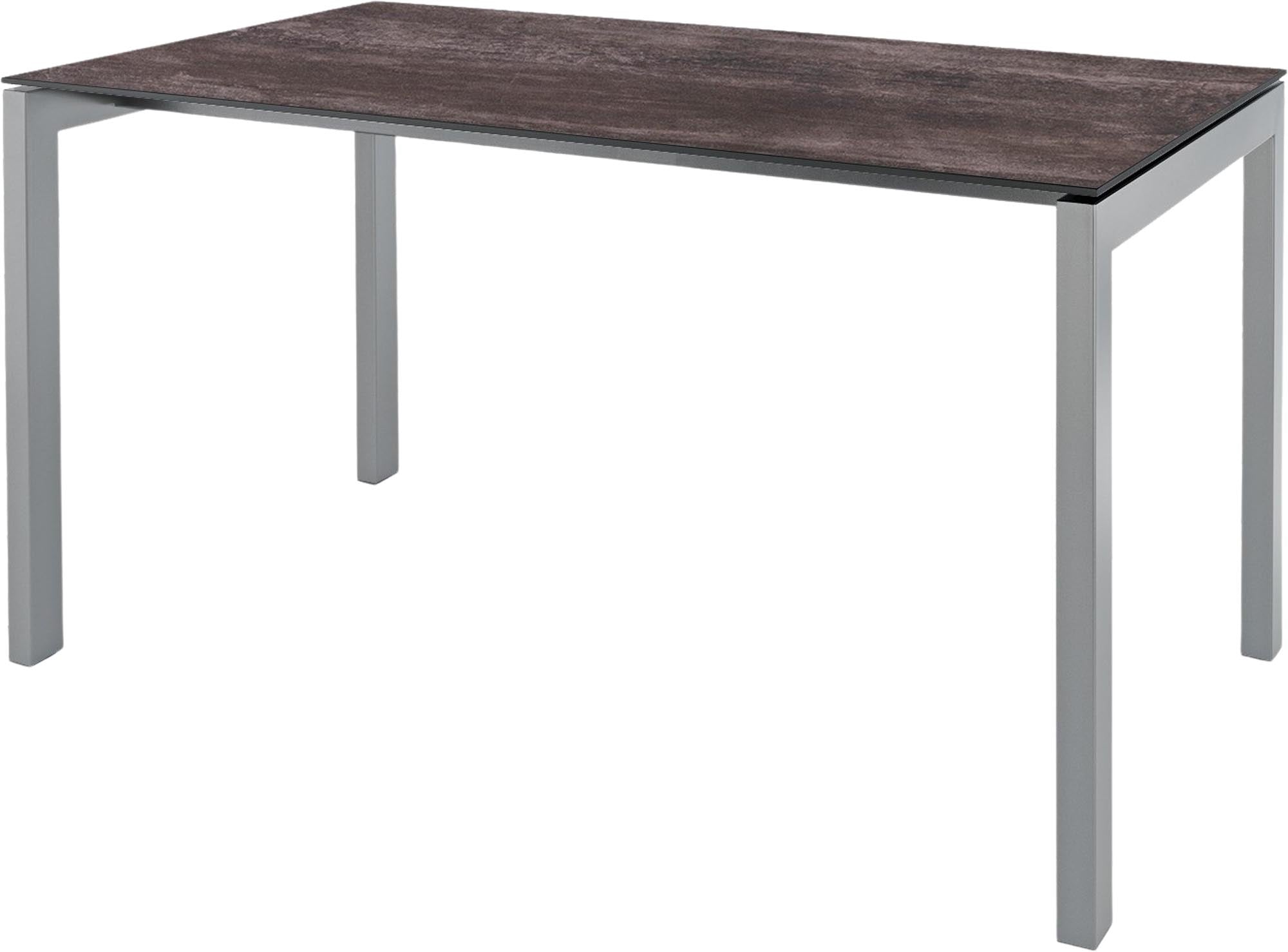 Luzern Glasfaser-Gartentisch 160x90 in Stromboli dunkel präsentiert im Onlineshop von KAQTU Design AG. Gartentisch ist von Schaffner