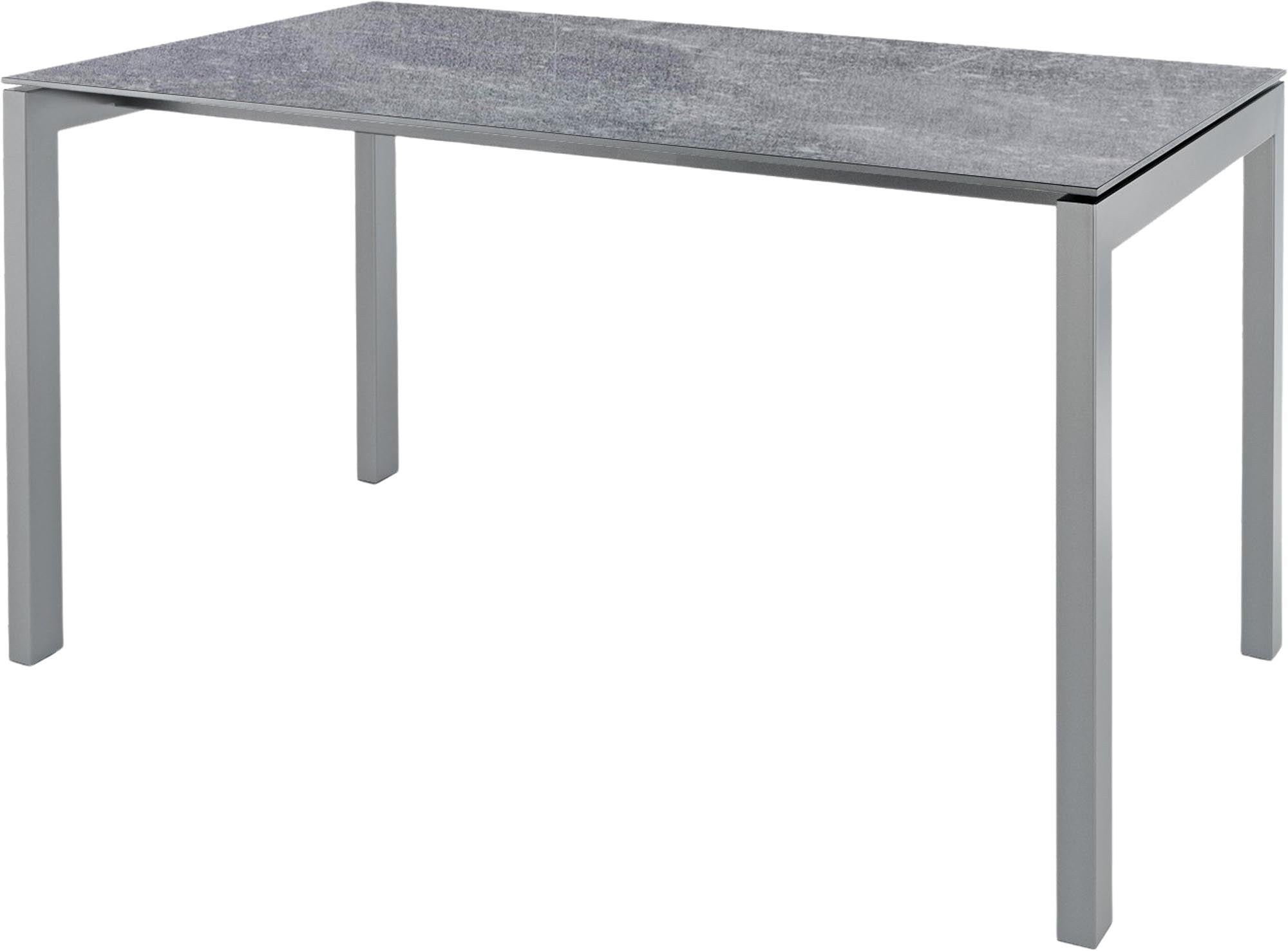 Luzern Glasfaser-Gartentisch 160x90 in Beton präsentiert im Onlineshop von KAQTU Design AG. Gartentisch ist von Schaffner