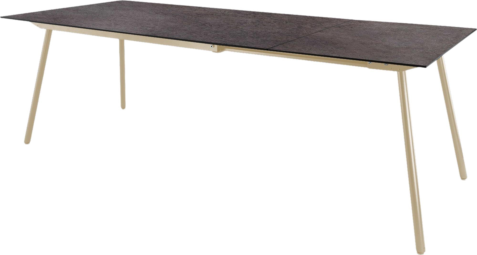 Locarno Glasfaser-Gartentisch 160/220x90 ausziehbar in Cooperfield präsentiert im Onlineshop von KAQTU Design AG. Gartentisch ist von Schaffner