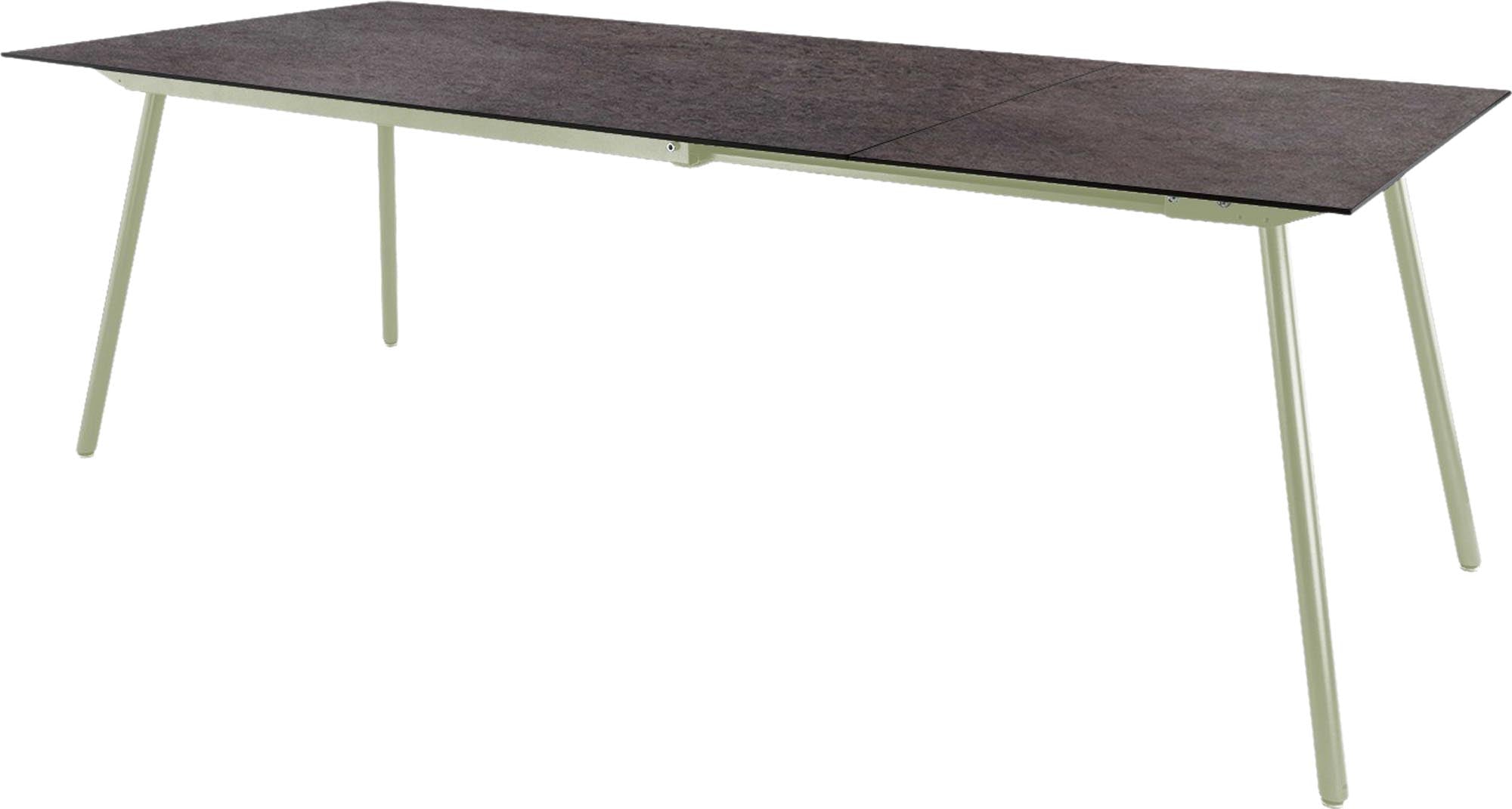 Locarno Glasfaser-Gartentisch 160/220x90 ausziehbar in Cooperfield präsentiert im Onlineshop von KAQTU Design AG. Gartentisch ist von Schaffner