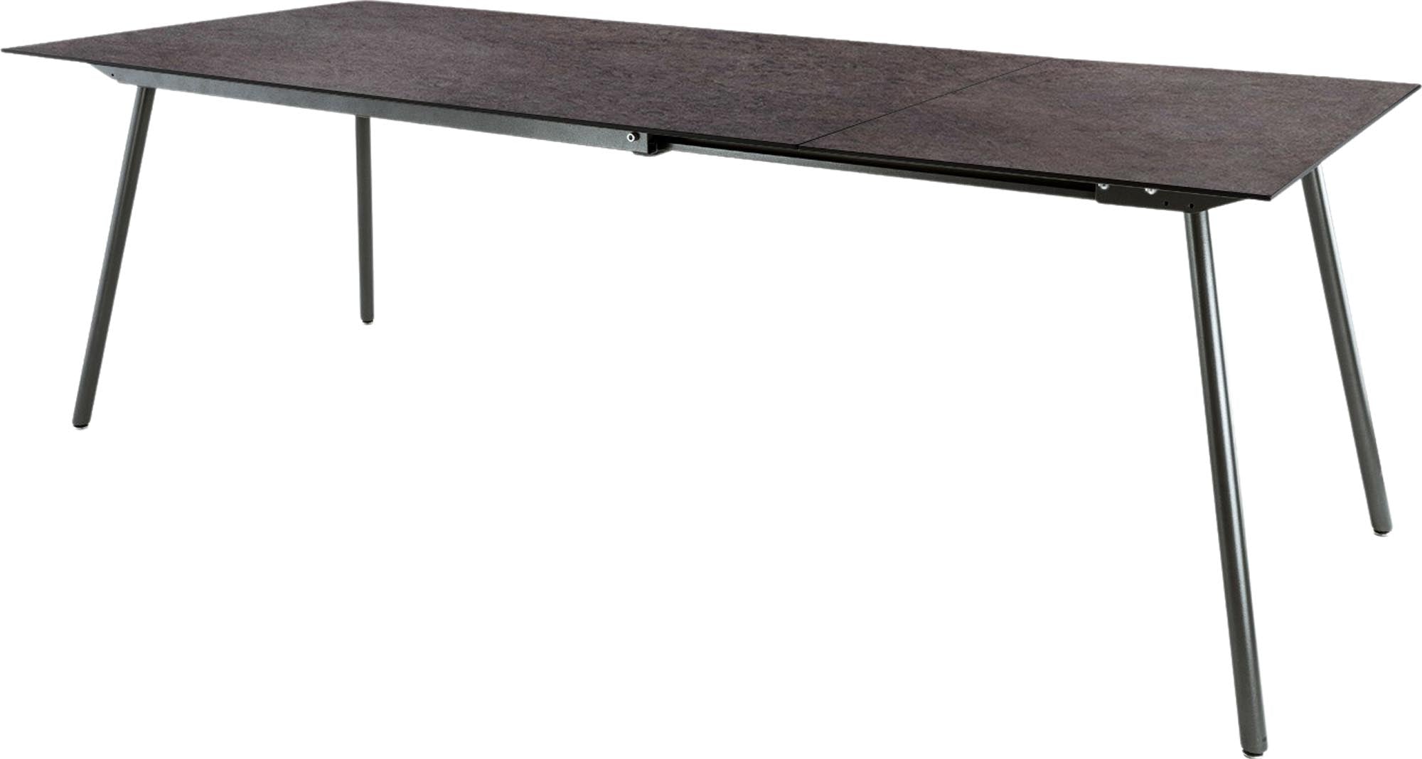 Locarno Glasfaser-Gartentisch 160/220x90 ausziehbar in Cooperfield präsentiert im Onlineshop von KAQTU Design AG. Gartentisch ist von Schaffner